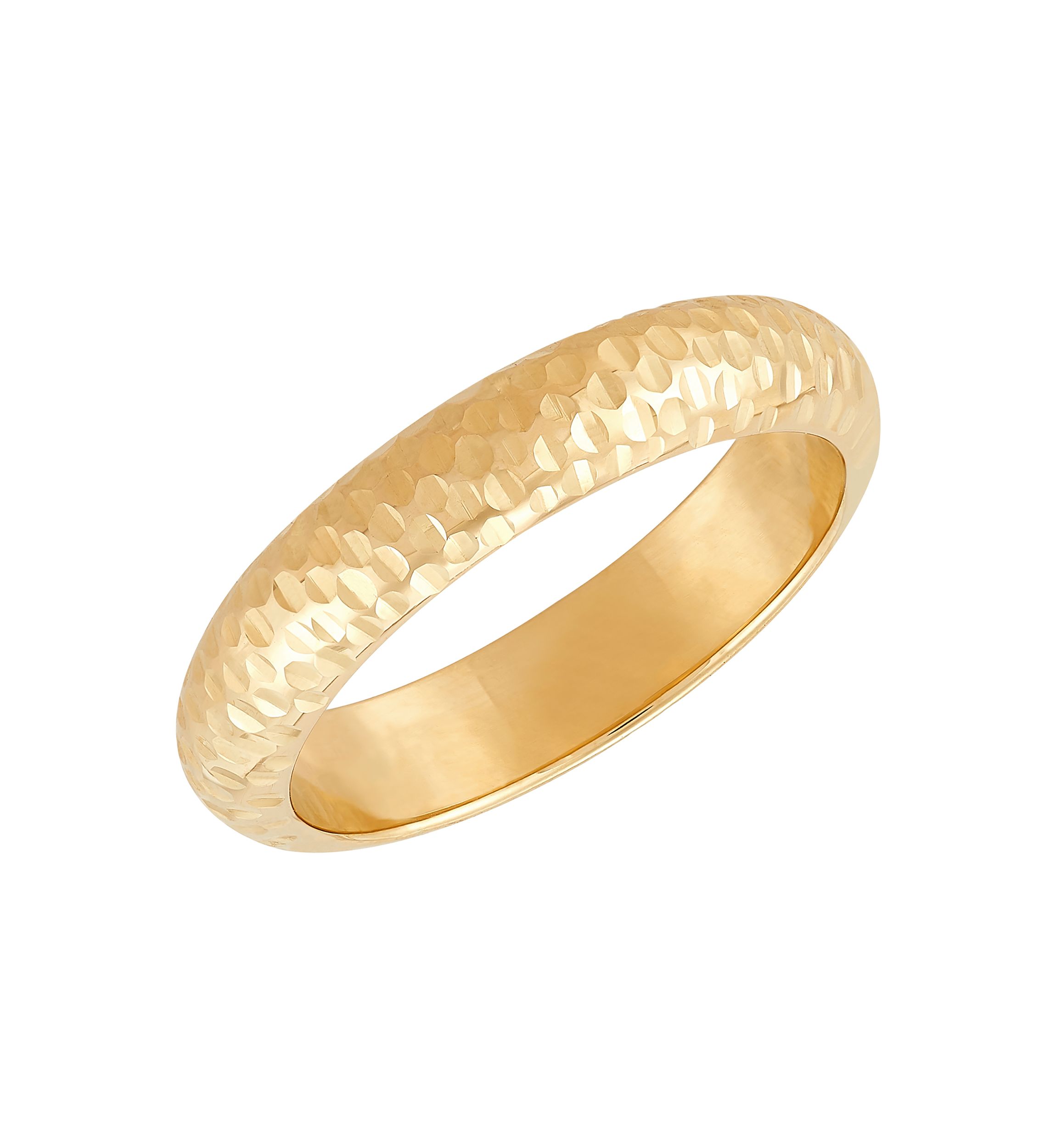 Tube Band Ring in 10K Yellow Gold