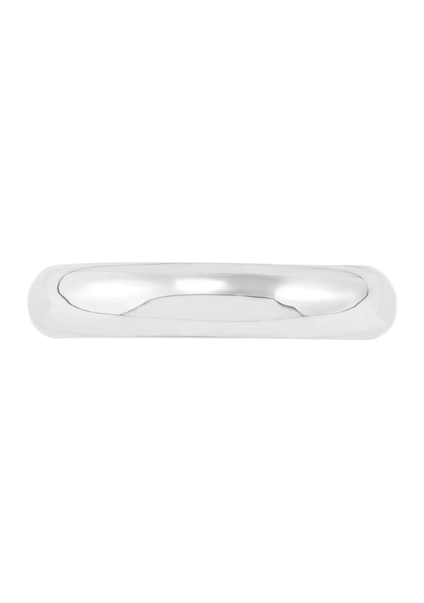 Tube Band Ring in 10K White Gold