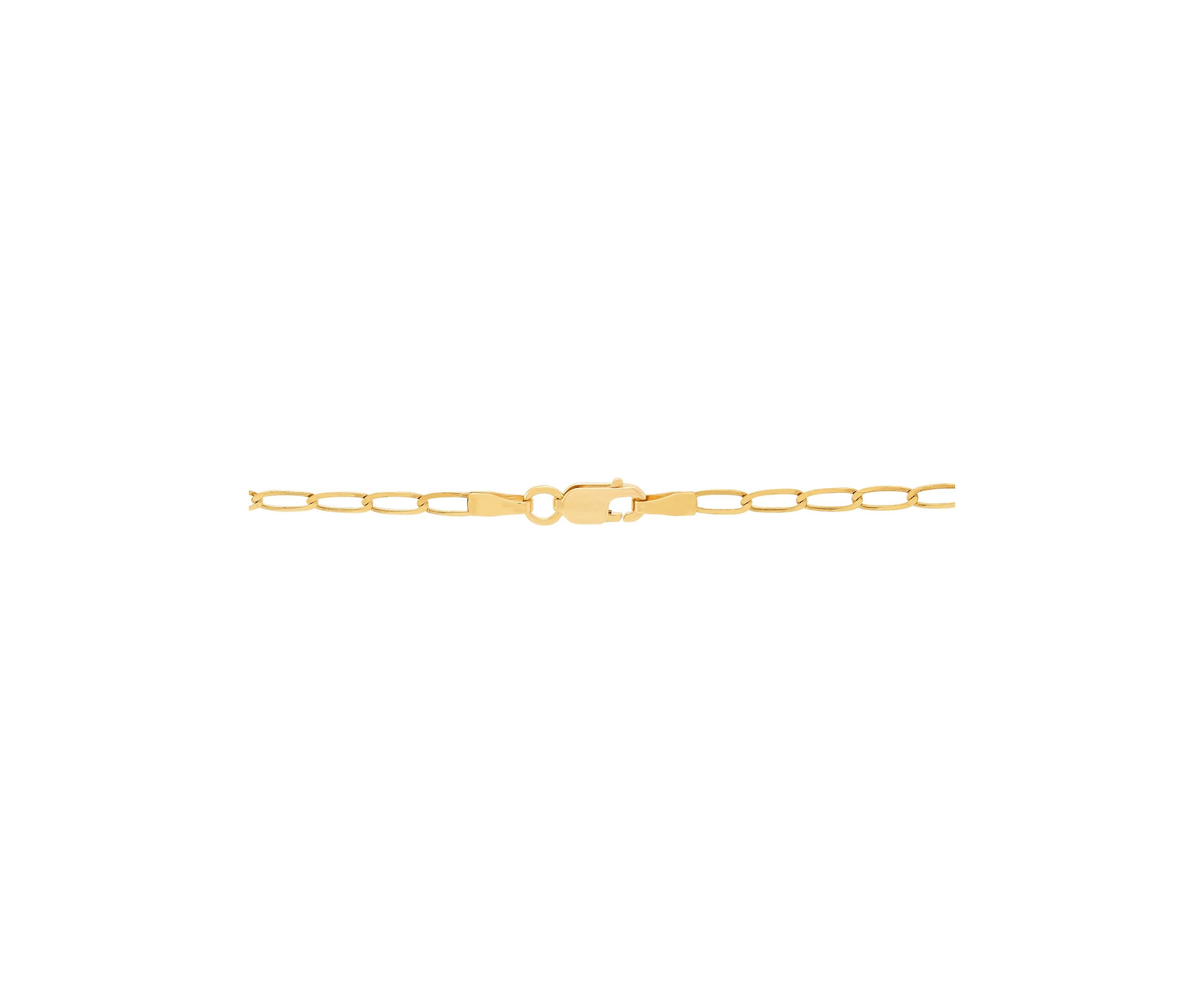 Anchor with Eagle Pendant with 20" Curb Chain in 10K Yellow Gold
