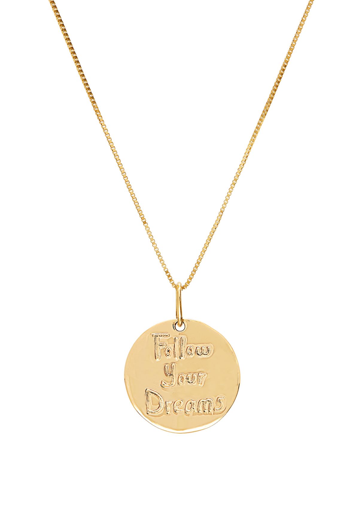 Dream Disc Chain Necklace in 14k Yellow Gold