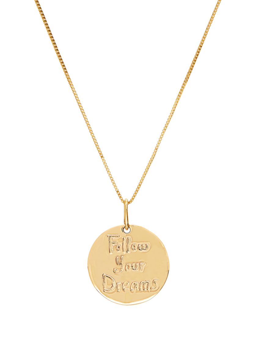 Dream Disc Chain Necklace in 14k Yellow Gold