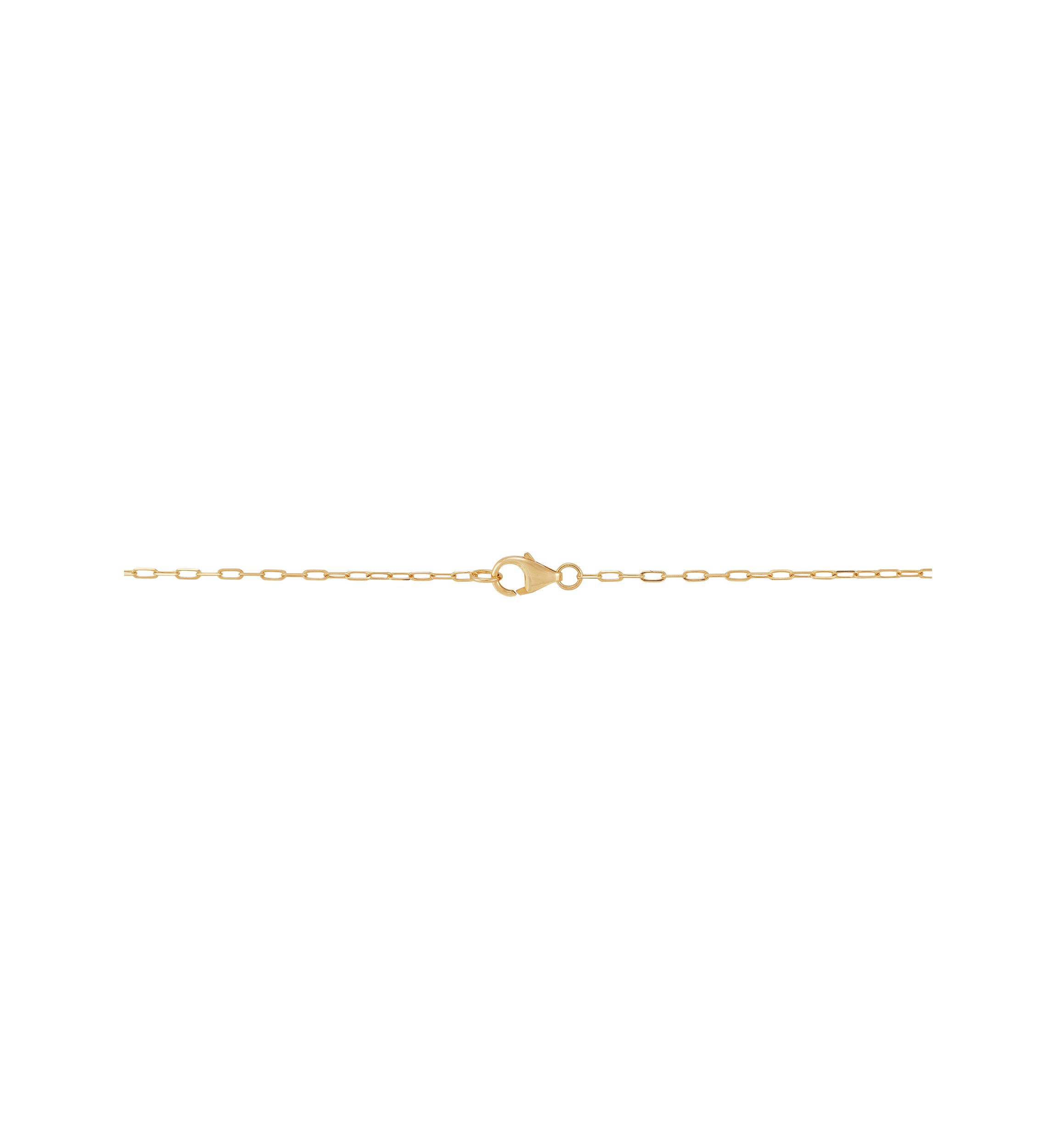 Heart Disk Pendant with 18" Mirror Chain Necklace in 10K Yellow Gold