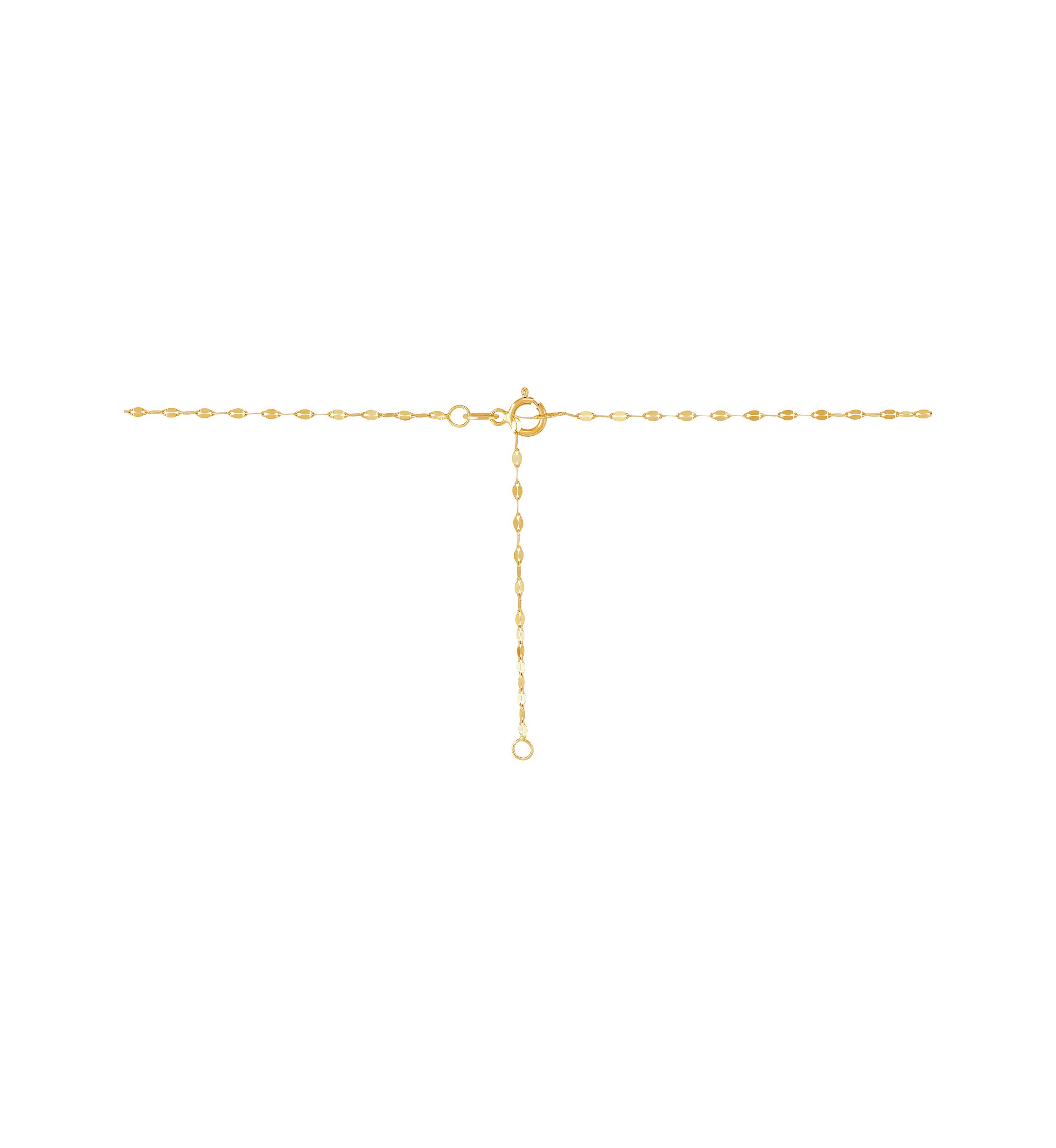 Mesh Butterfly Drop Pendant with 18" Mirror Chain in 10K Yellow Gold