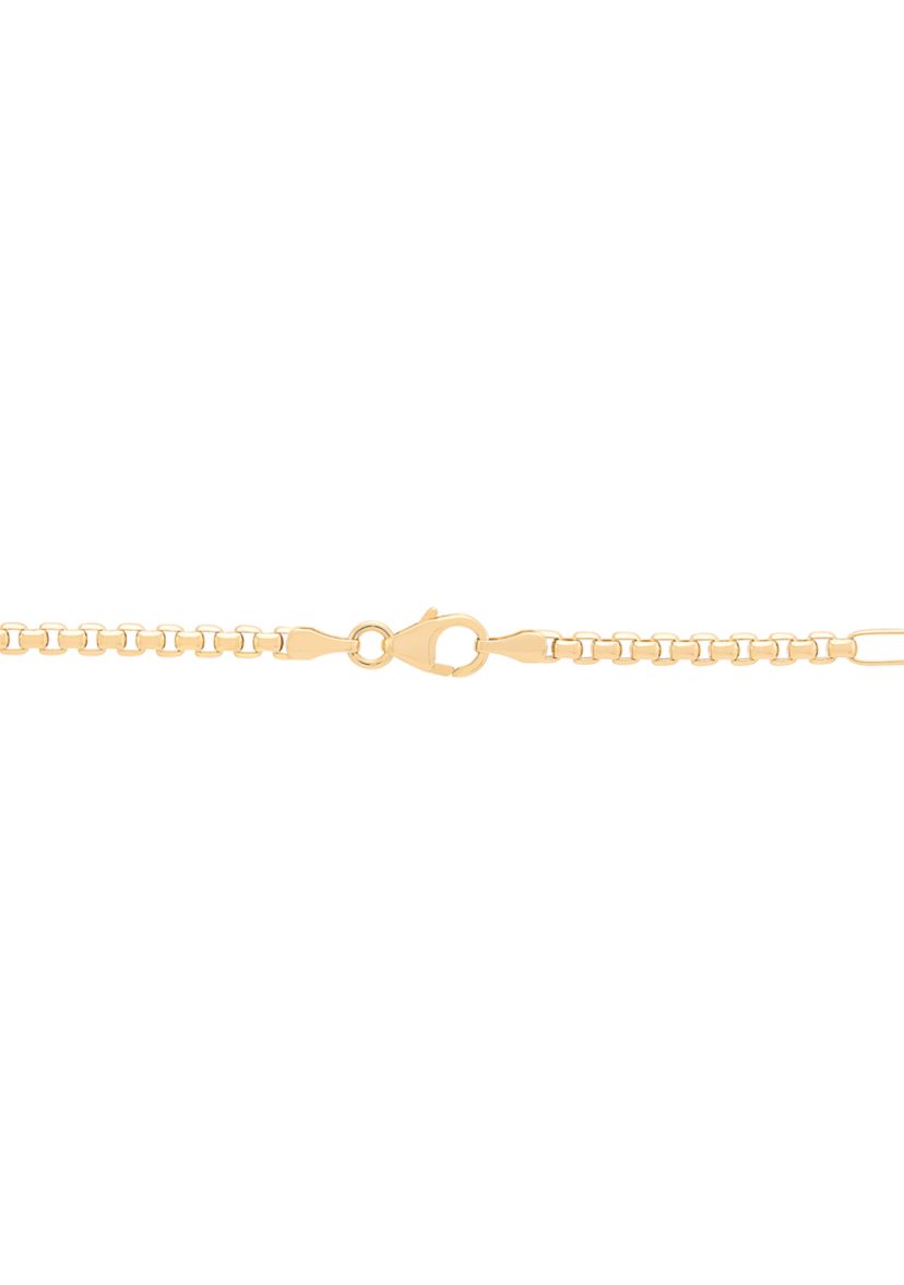 Dog Tag with 22" Paperclip Chain in 10K Yellow Gold