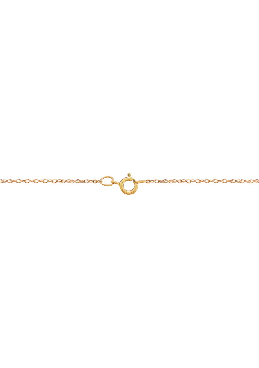 Mom Pendant Necklace with 18" Rope Chain in 10K Yellow Gold