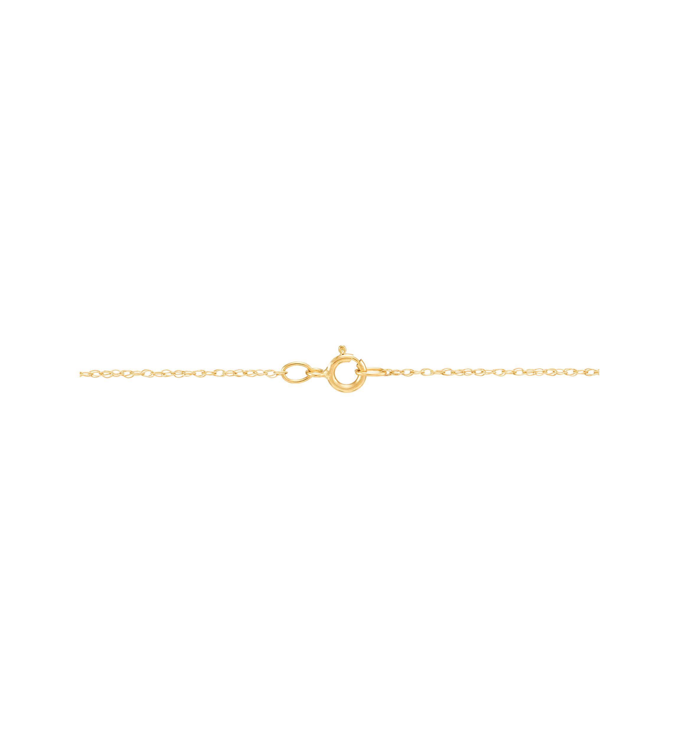 Butterfly Pendant Necklace with 18" Rope Chain in 10K Yellow Gold