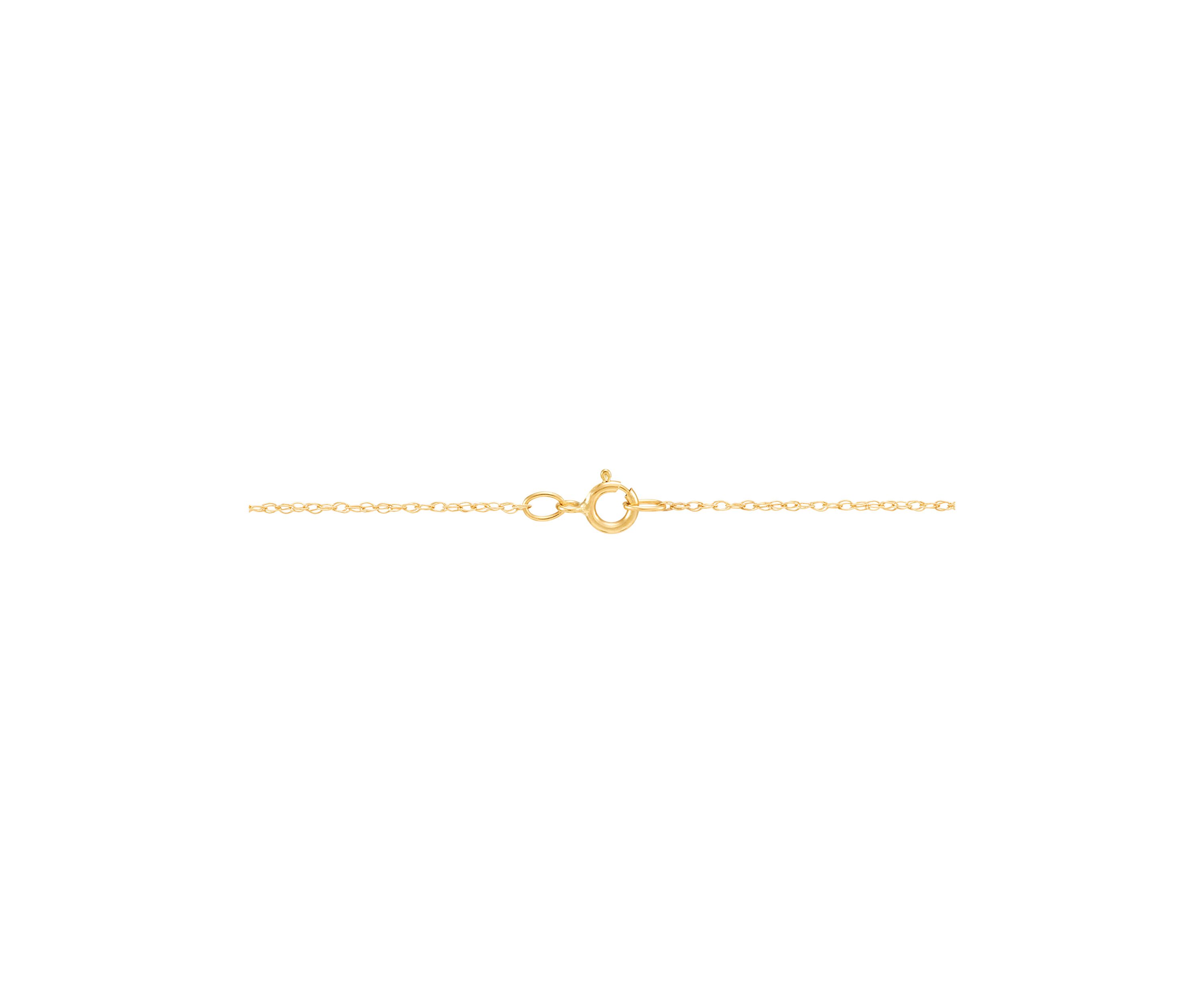 Butterfly Pendant Necklace with 18" Rope Chain in 10K Yellow Gold
