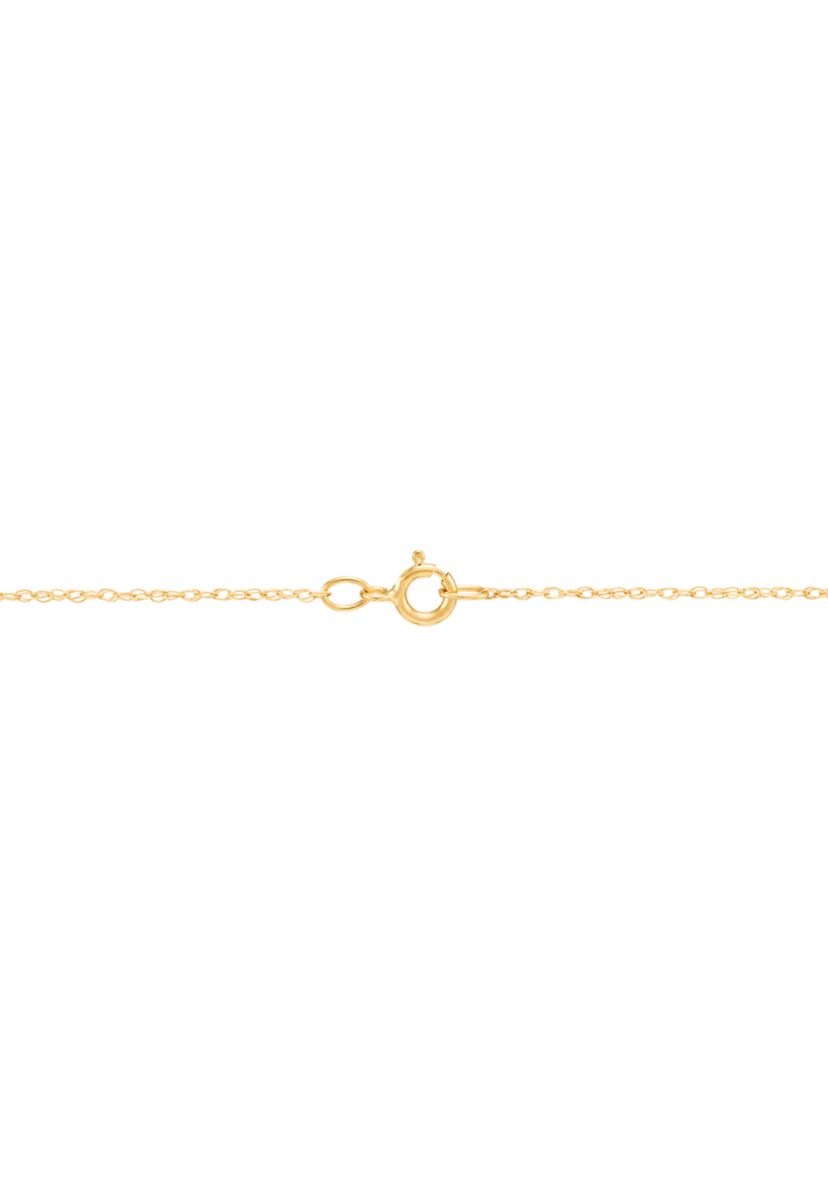 Butterfly Pendant Necklace with 18" Rope Chain in 10K Yellow Gold