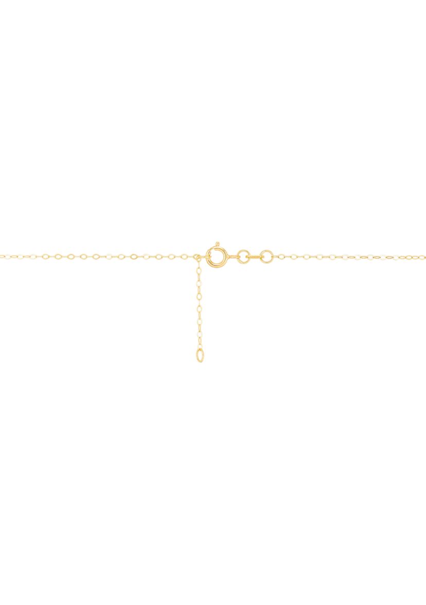 Cherry Blossom Flower Pendant with 17" Cable Chain in 10K Yellow Gold