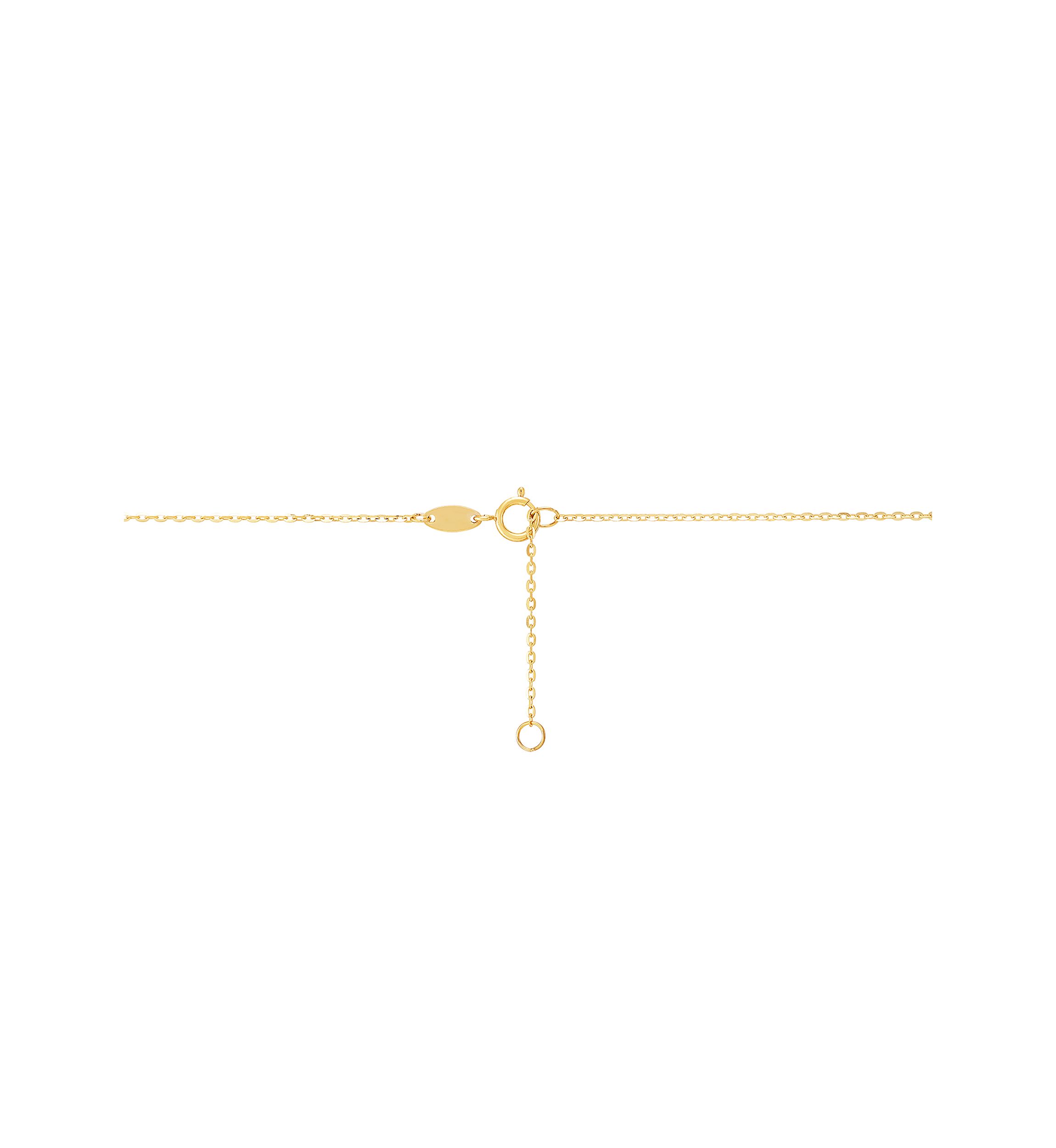 Dog Footprint Pendant with 17" Cable Chainin 10K Yellow Gold
