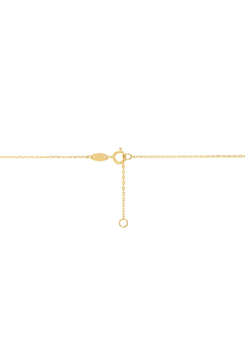 Dog Footprint Pendant with 17" Cable Chainin 10K Yellow Gold