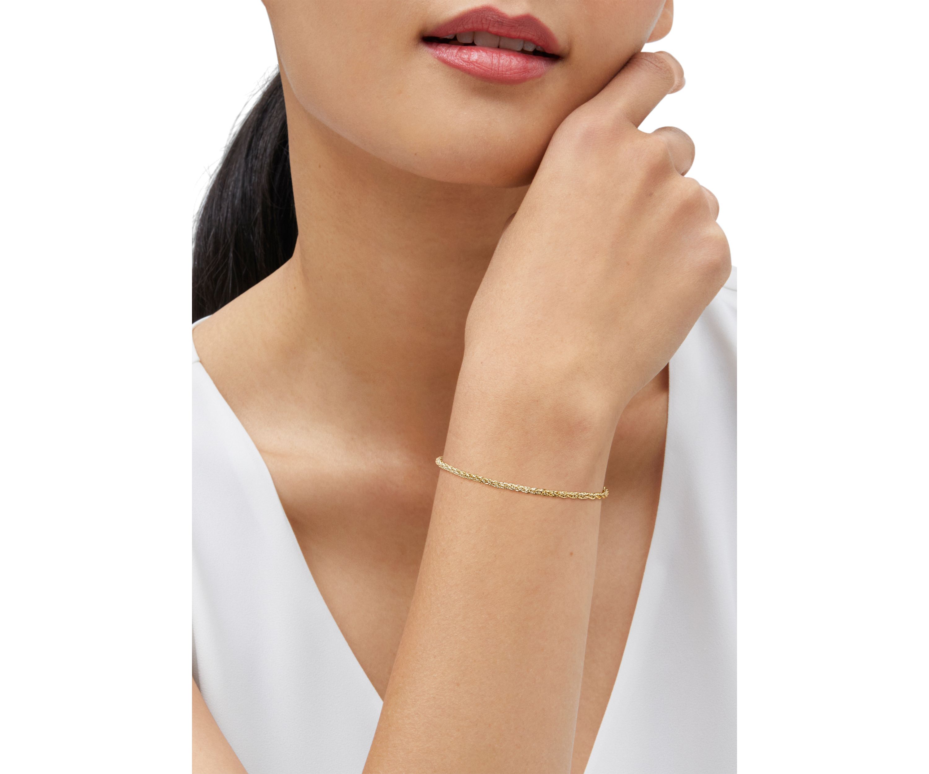 Infinity Rope Chain in 10K Yellow Gold