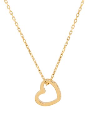 Belk & Co. Heart Necklace in 10k Yellow Gold | belk