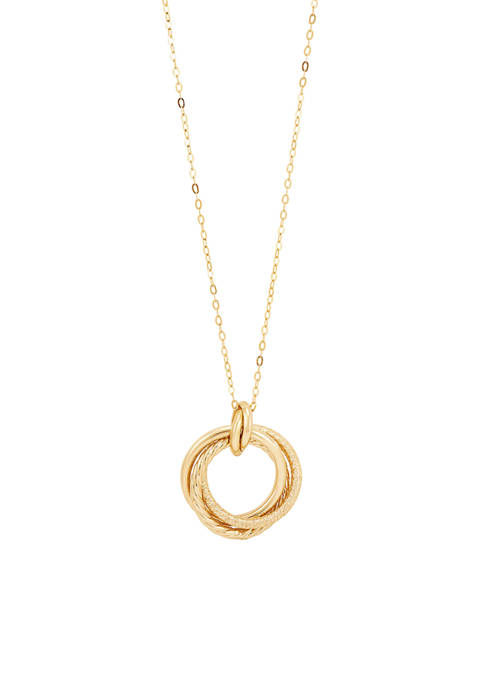 Belk & Co. Open Love Knot Necklace in