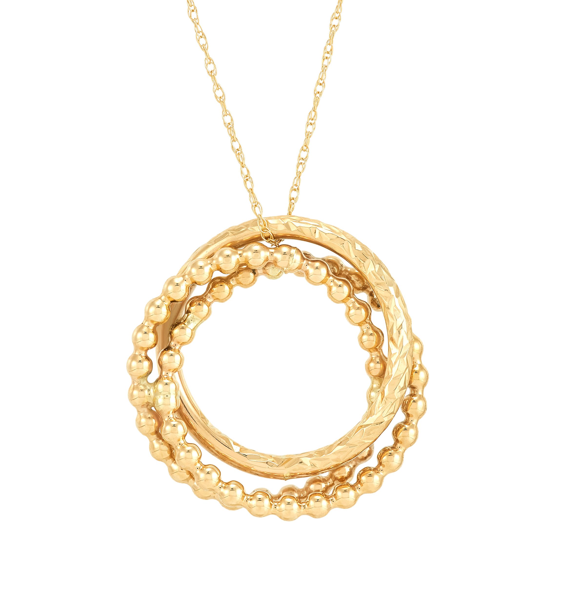 Love Knot Necklace in 10K Yellow Gold