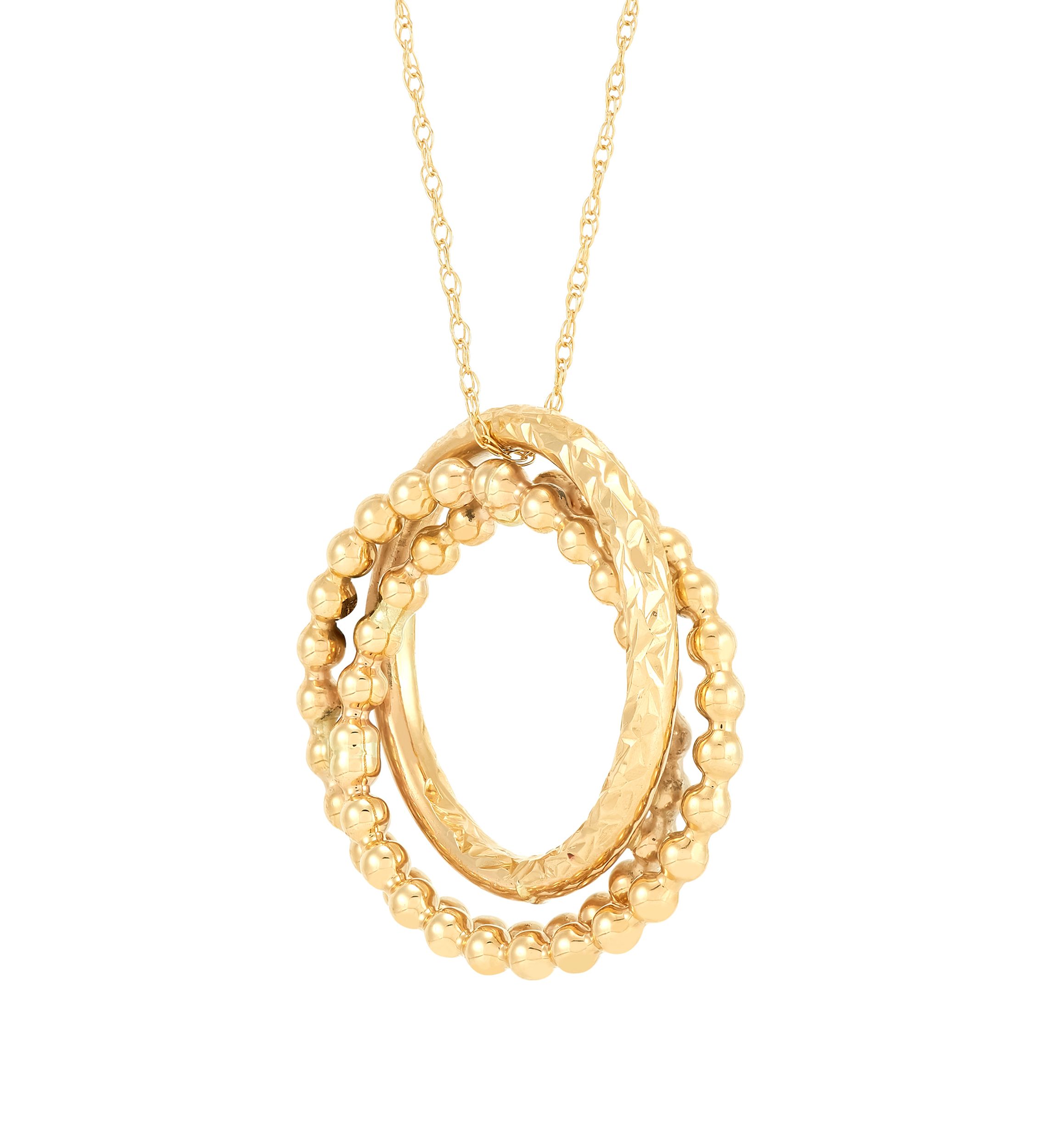 Love Knot Necklace in 10K Yellow Gold