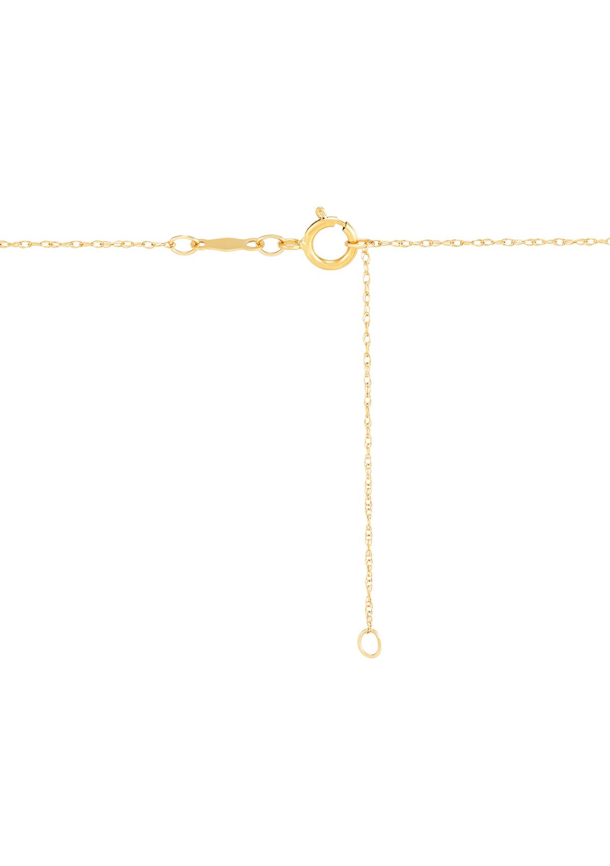 Love Knot Necklace in 10K Yellow Gold