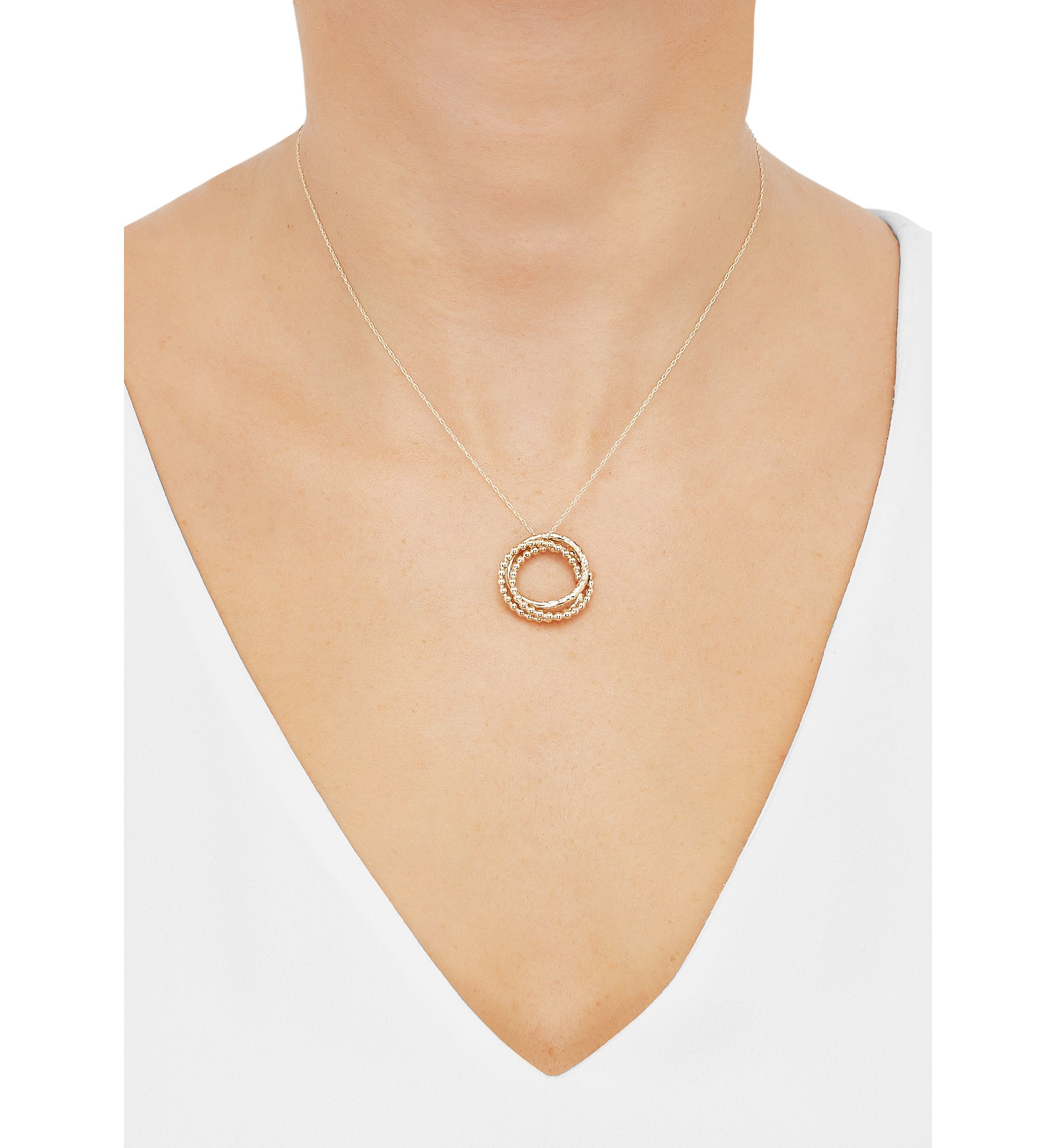 Love Knot Necklace in 10K Yellow Gold