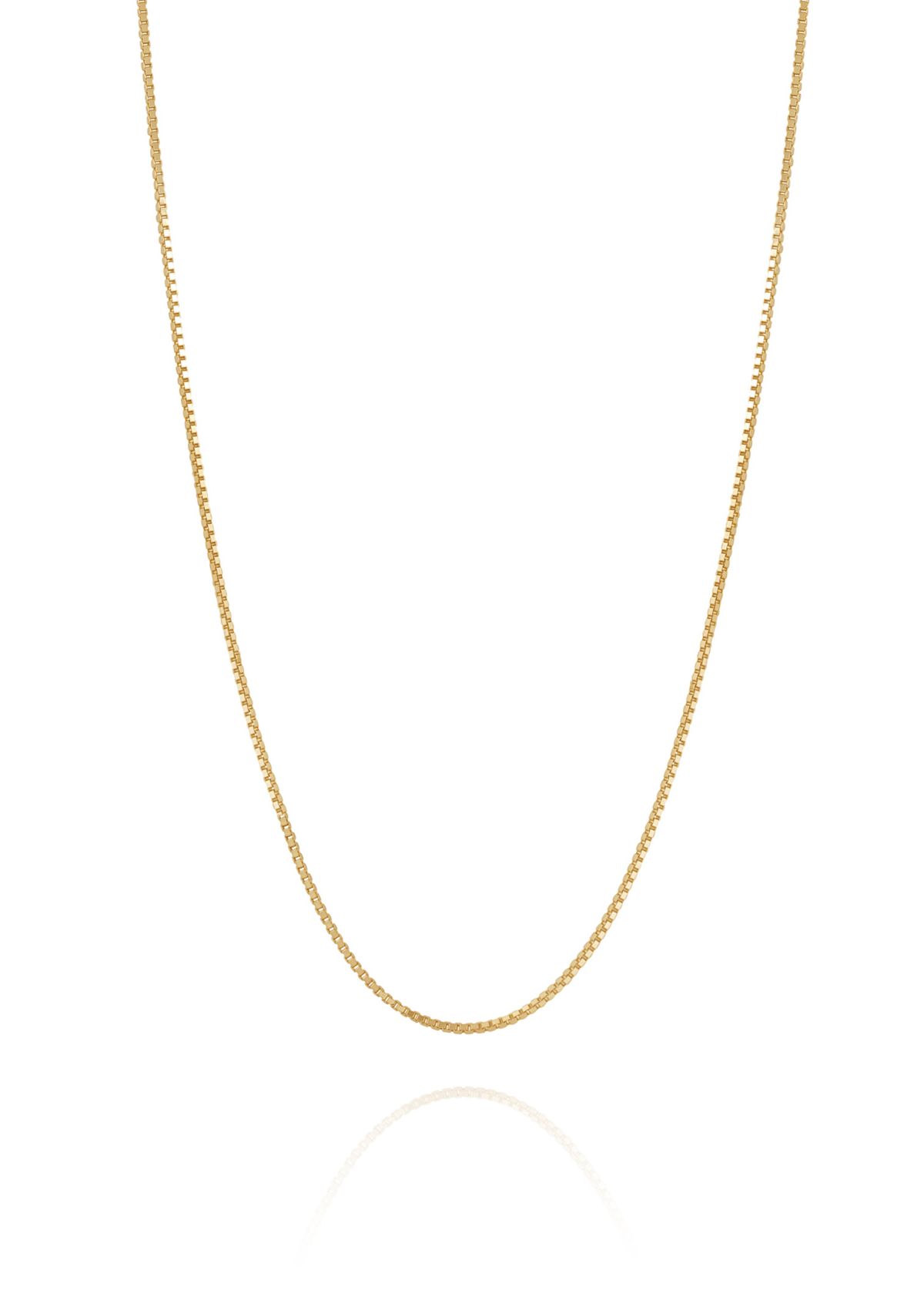 14K Yellow Gold Solid Box Chain 