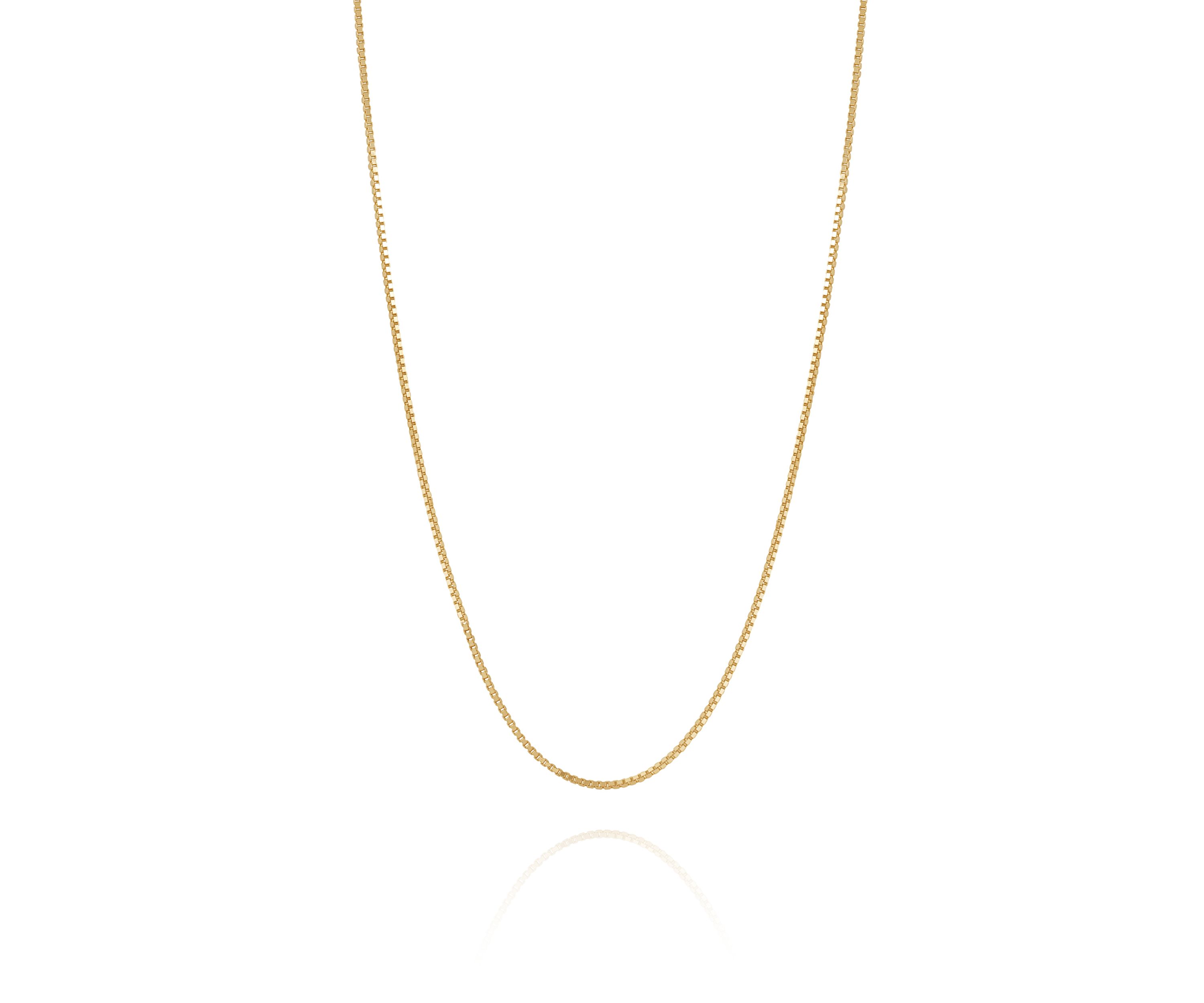 14K Yellow Gold Solid Box Chain 