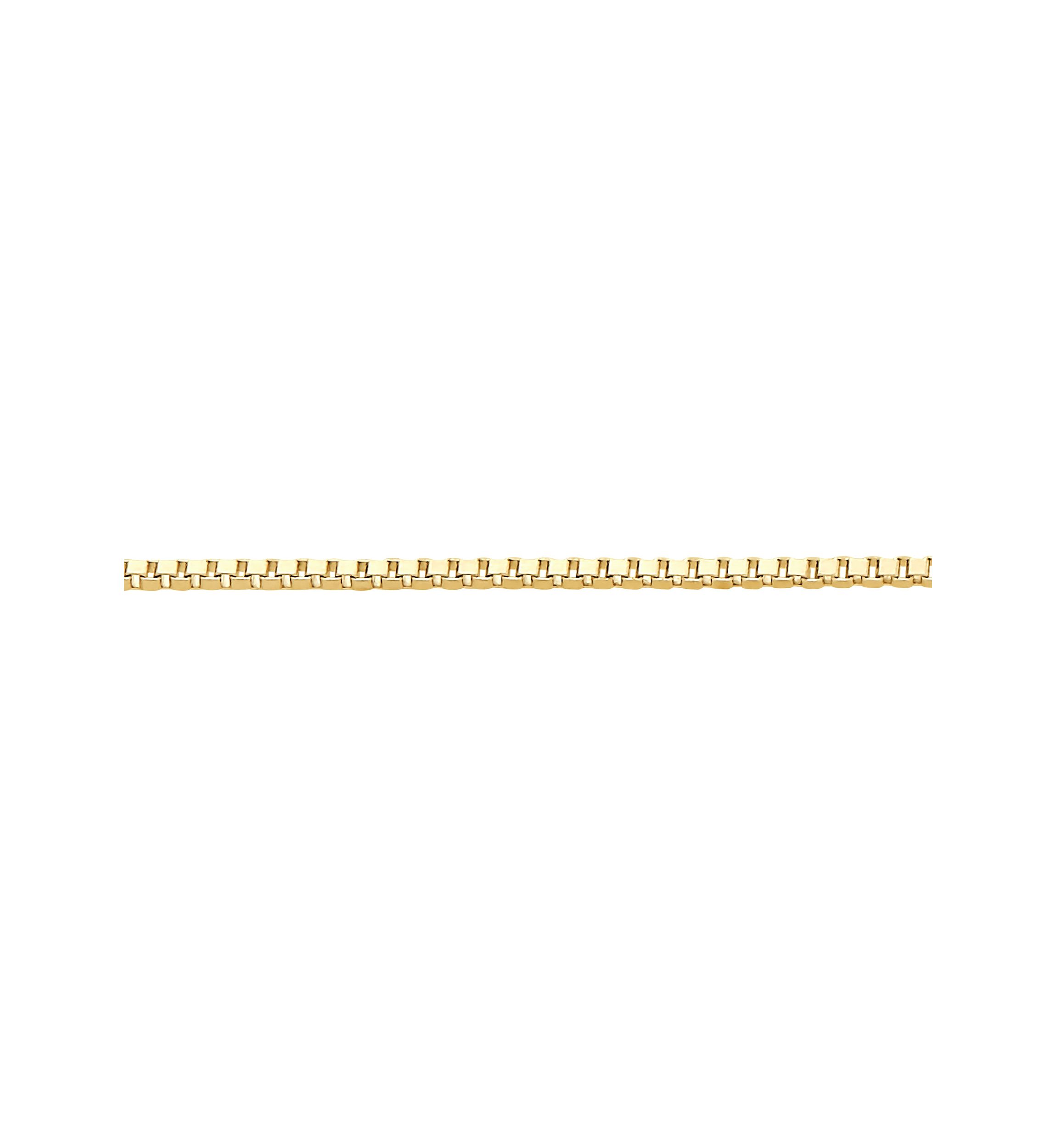 14K Yellow Gold Solid Box Chain 