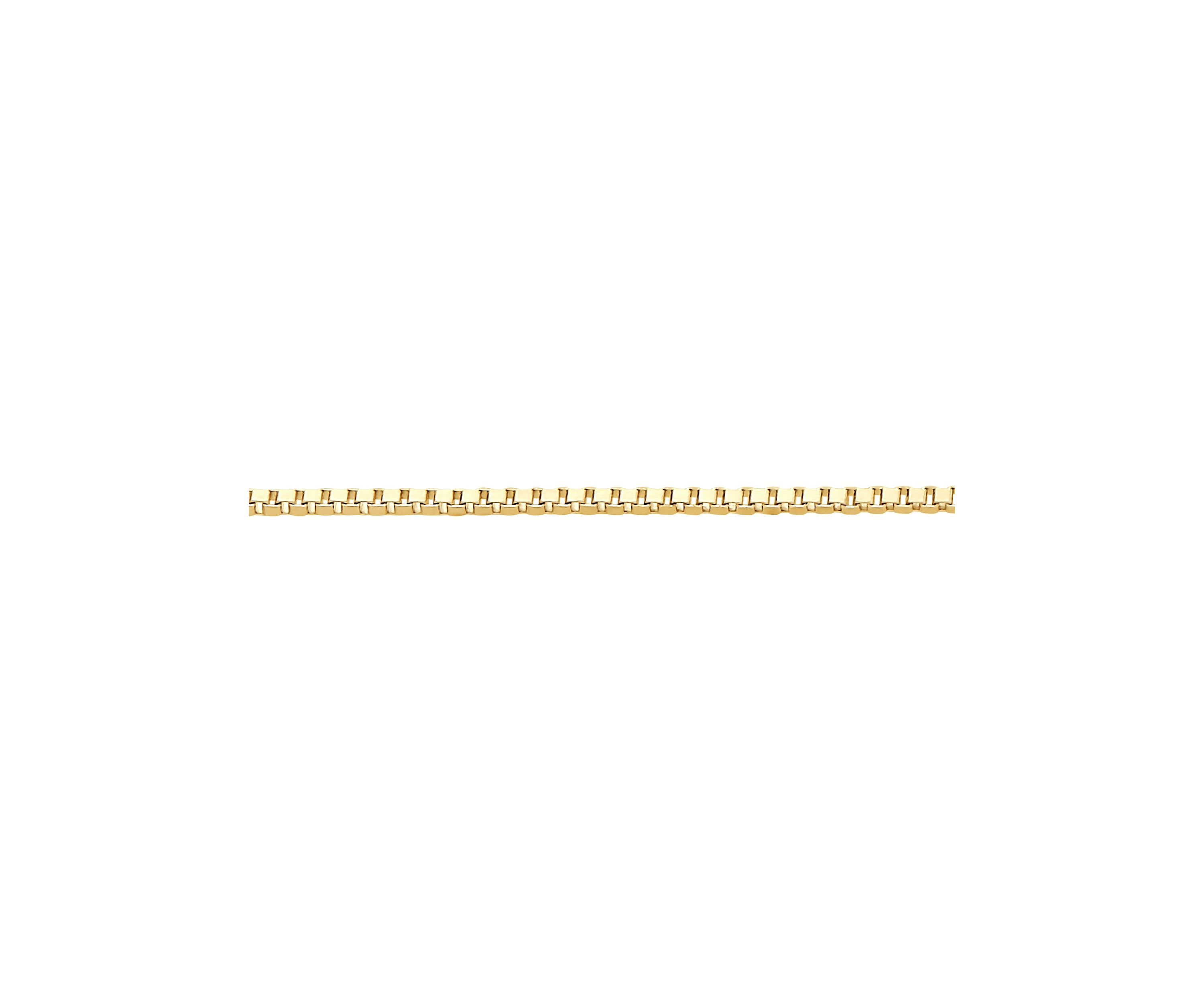 14K Yellow Gold Solid Box Chain 