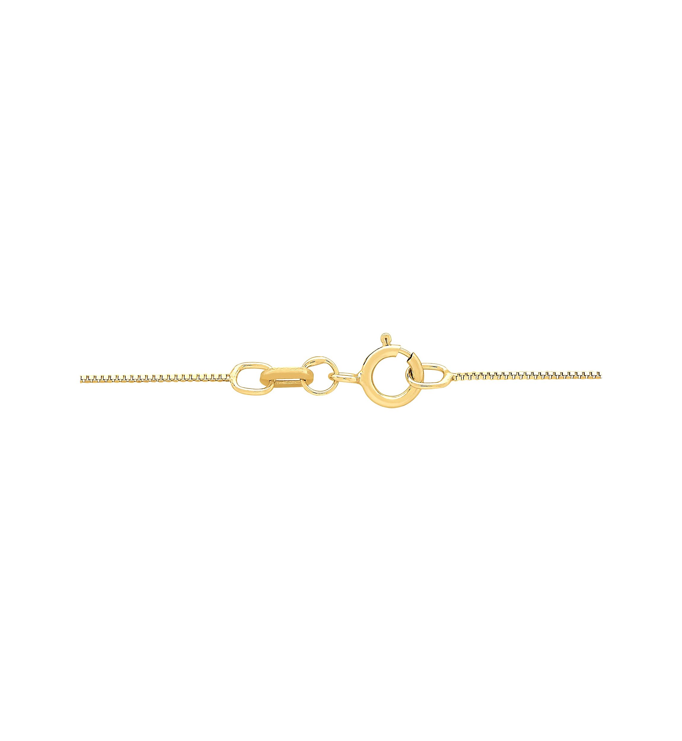 14K Yellow Gold Solid Box Chain 