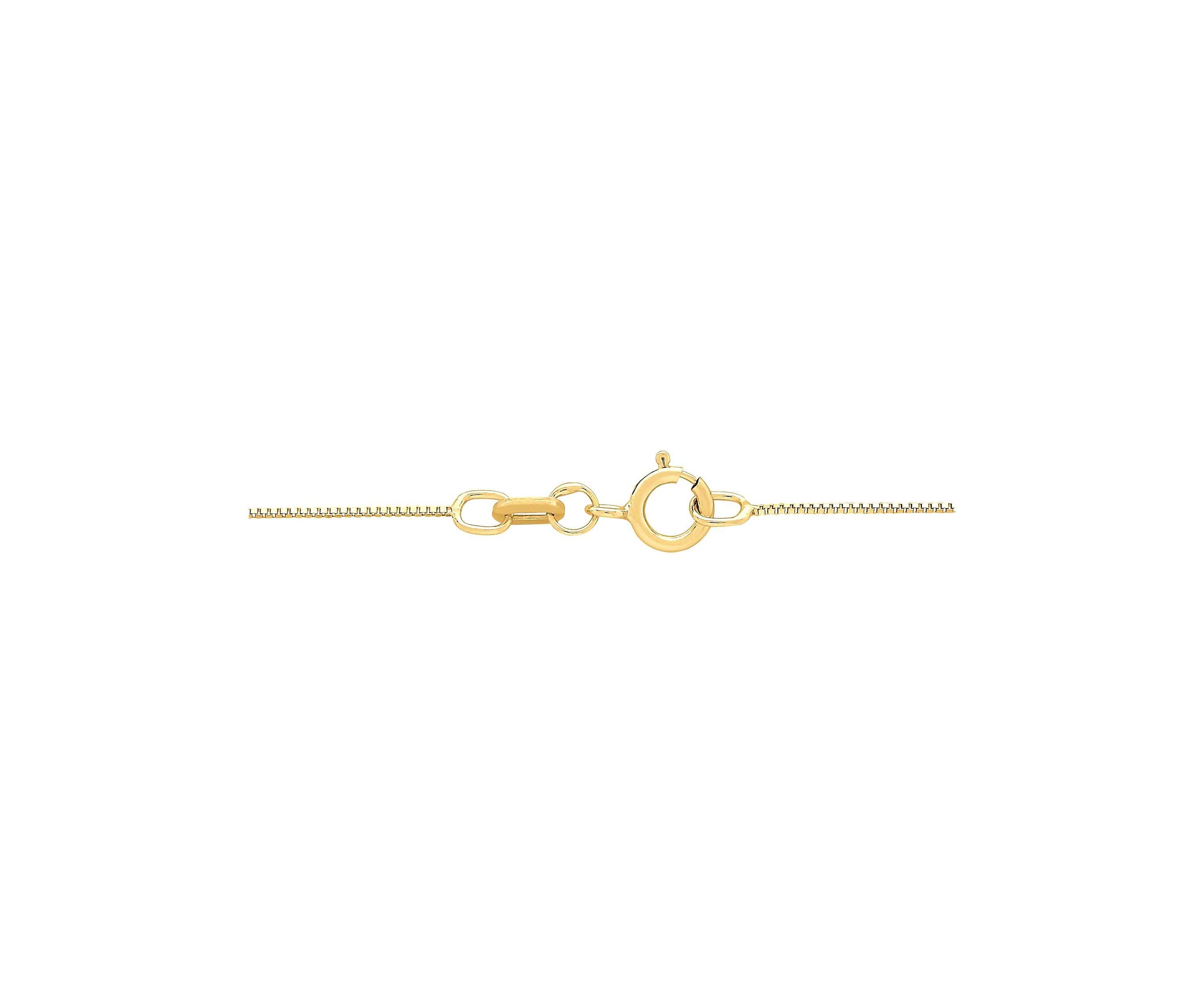14K Yellow Gold Solid Box Chain 