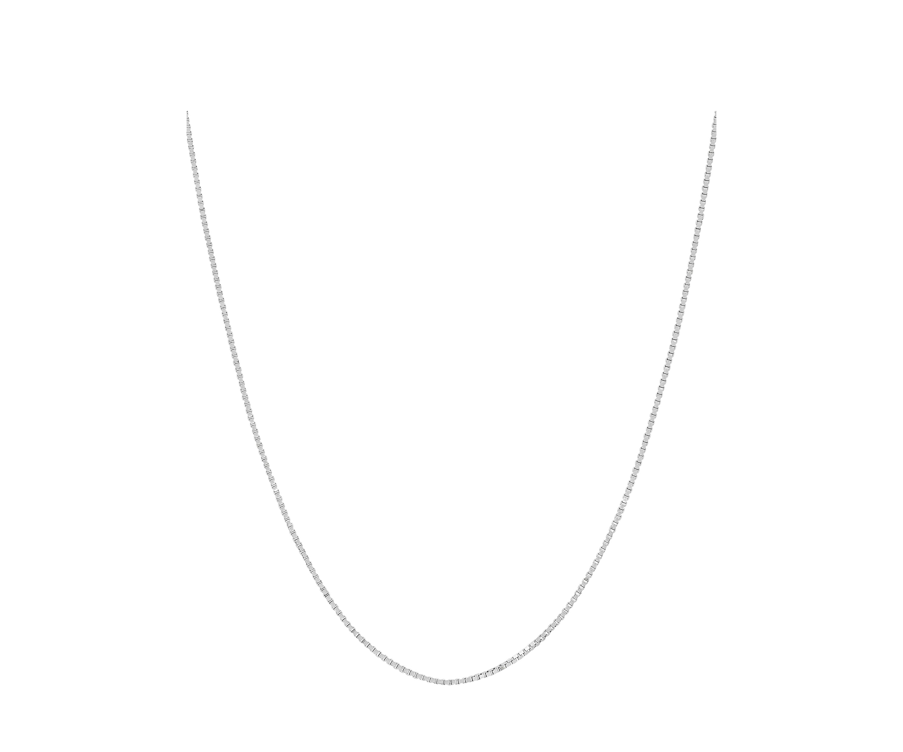 14K Gold Solid Box Chain Necklace 