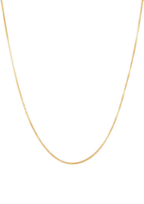 Belk & Co. Solid Box Chain Necklace in