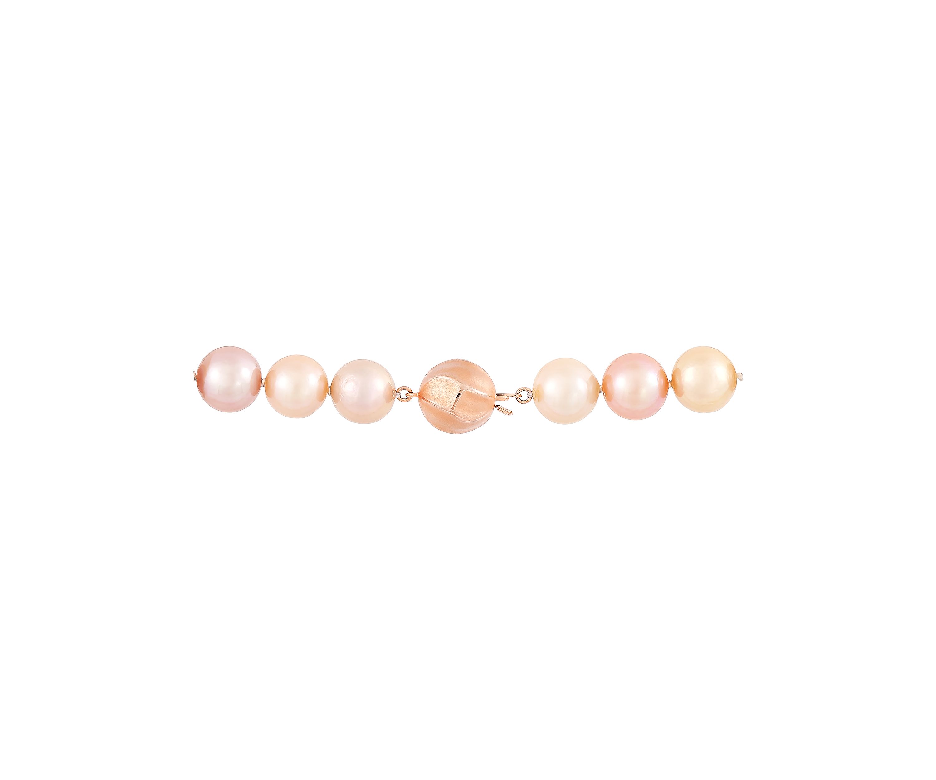 11-15 Millimeter Natural Color Ming Pearl Necklace in Sterling Silver