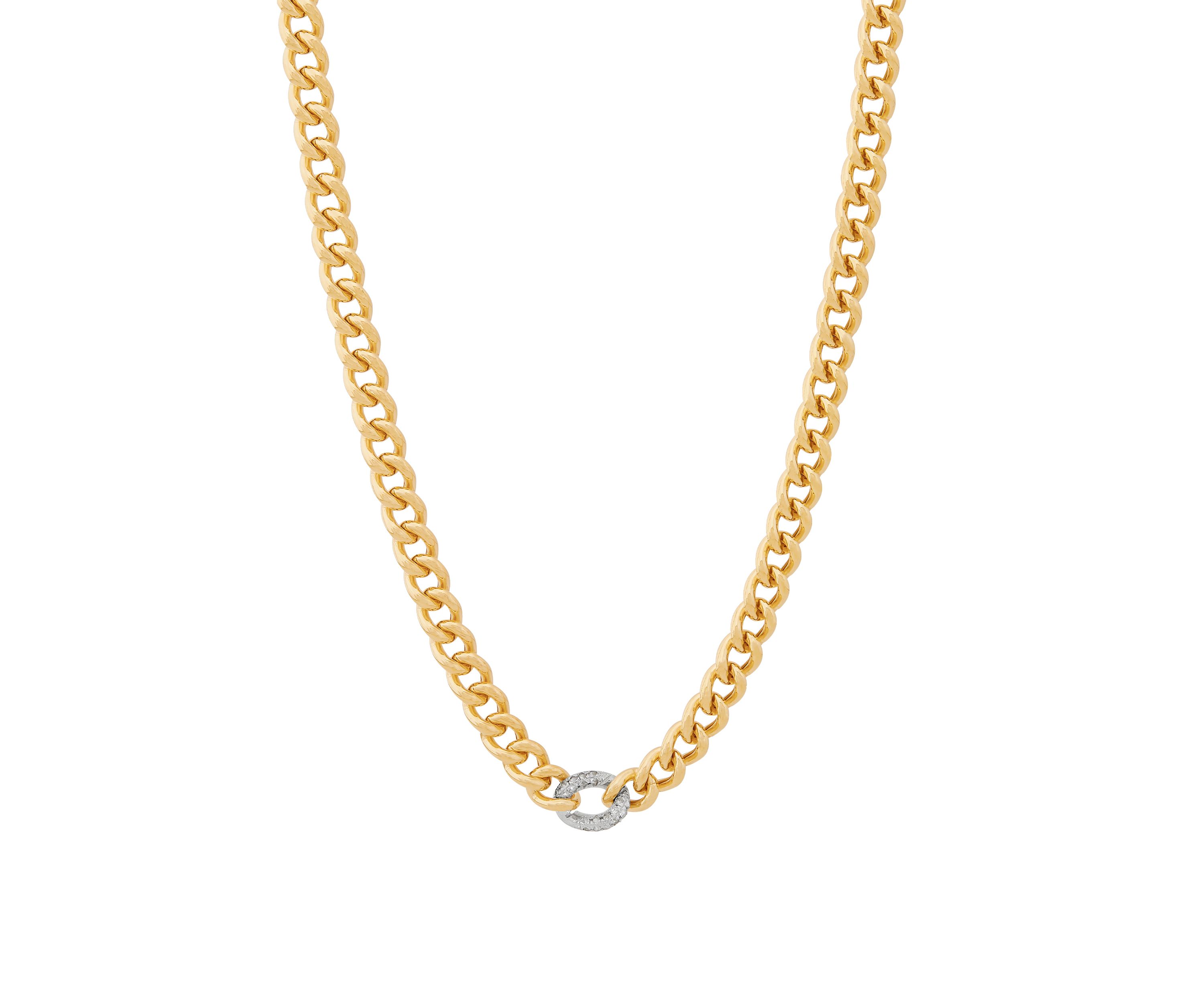 White Topaz Station Necklace in Gold Over Sterling Silver