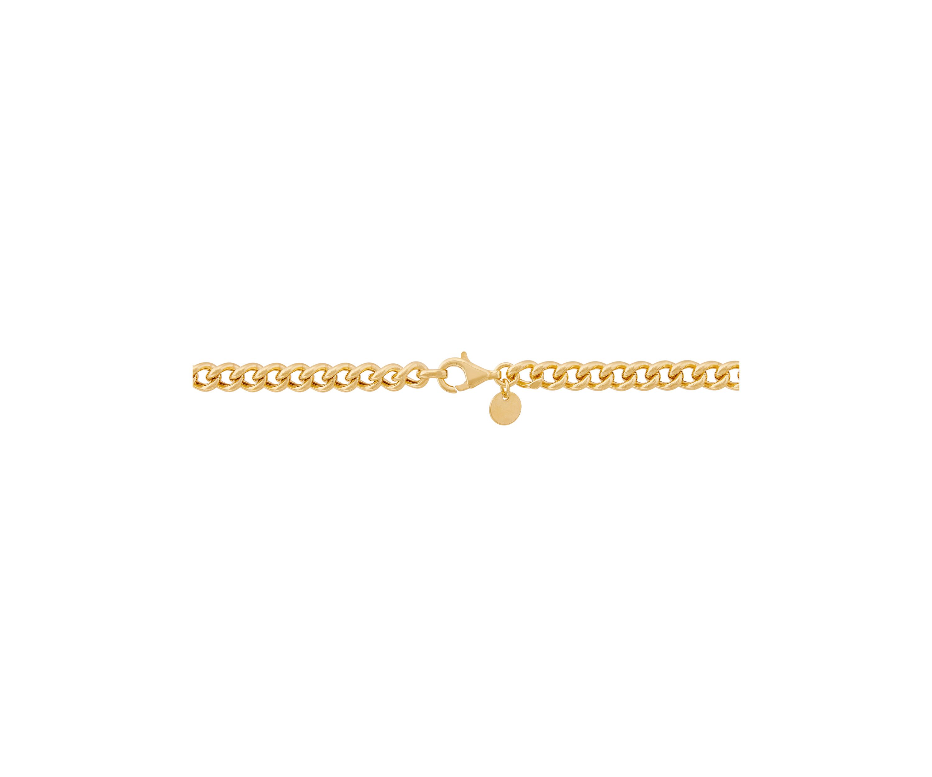 White Topaz Station Necklace in Gold Over Sterling Silver