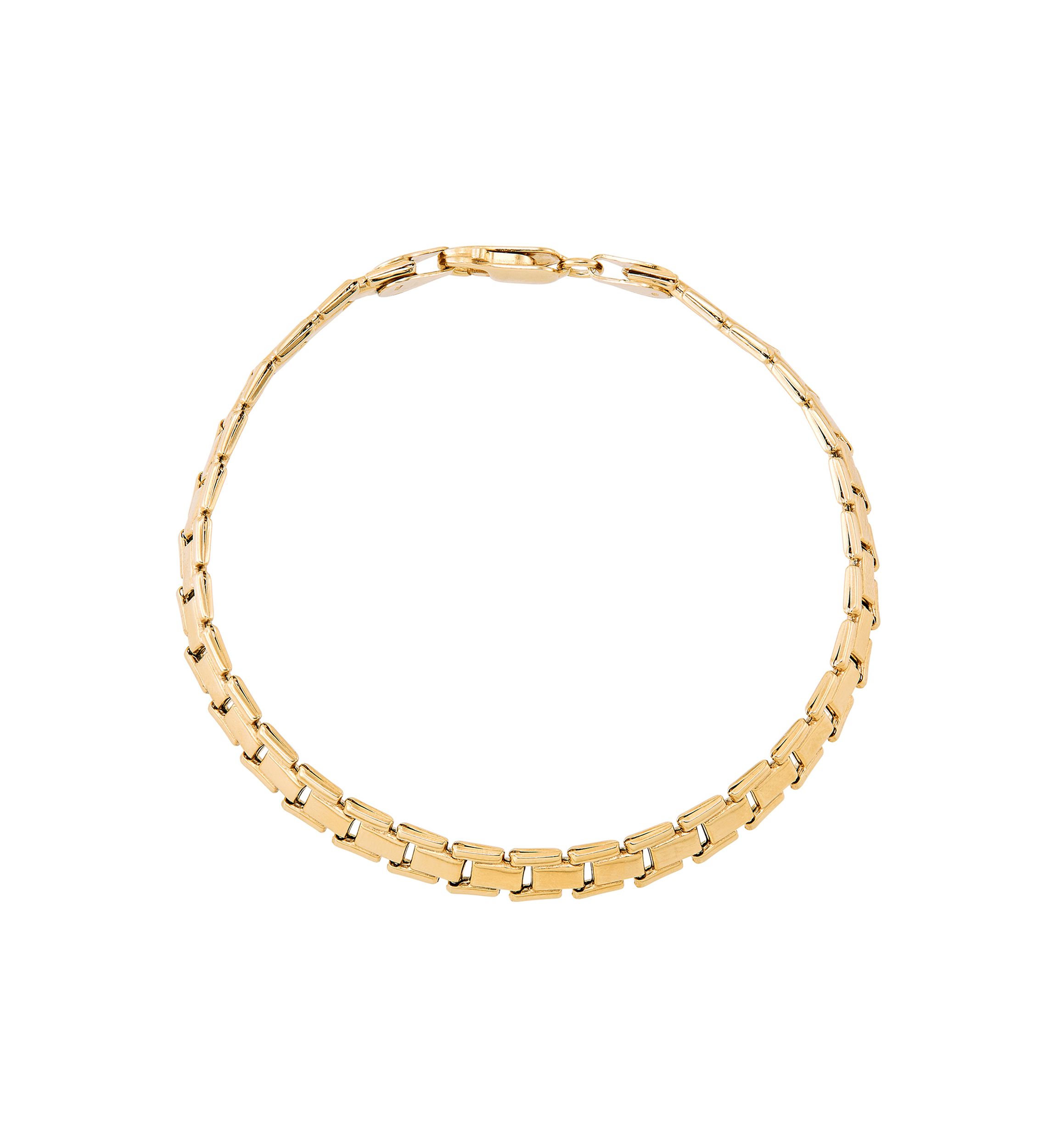 Heavy Hollow Panther Stampato Bracelet in Gold Over Sterling Silver