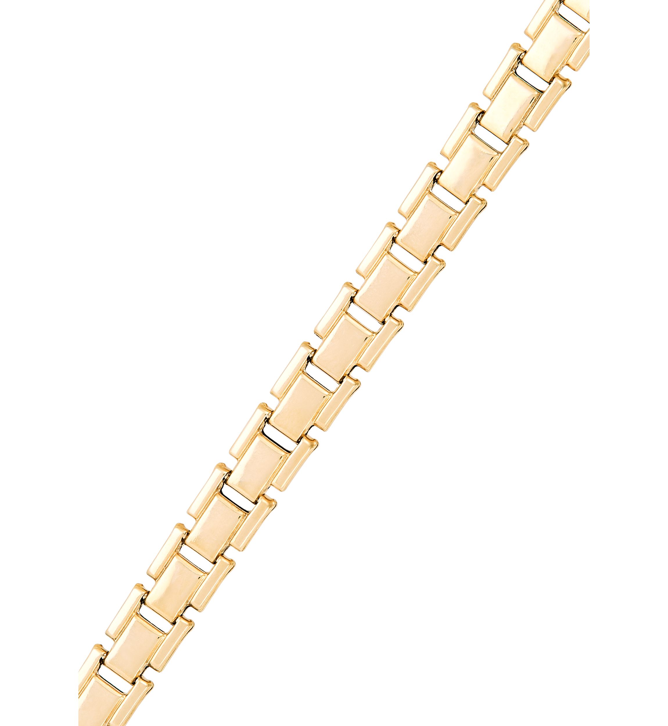 Heavy Hollow Panther Stampato Bracelet in Gold Over Sterling Silver