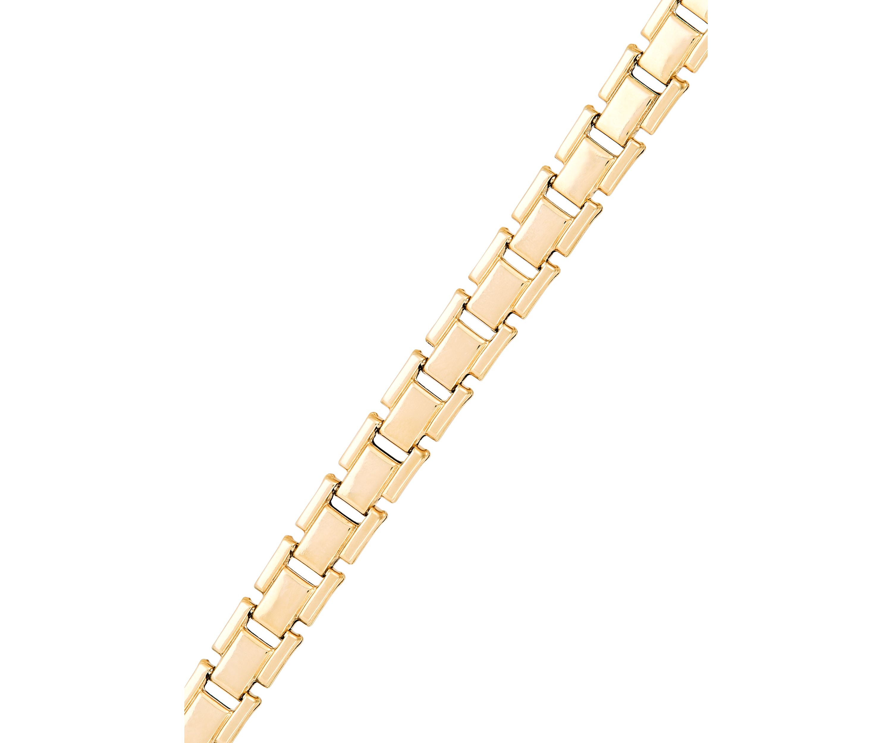 Heavy Hollow Panther Stampato Bracelet in Gold Over Sterling Silver