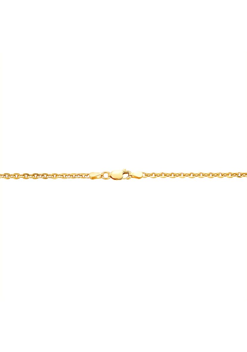 2.9 Millimeter Solid Oval Cable Chain Necklace  in Gold Over Silver