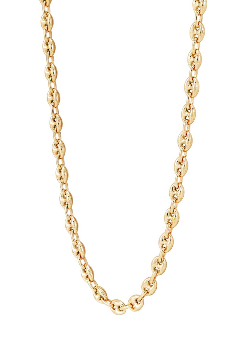 Hollow Accoppiato 8 Millimeter Mariner Chain Necklace in Sterling Silver