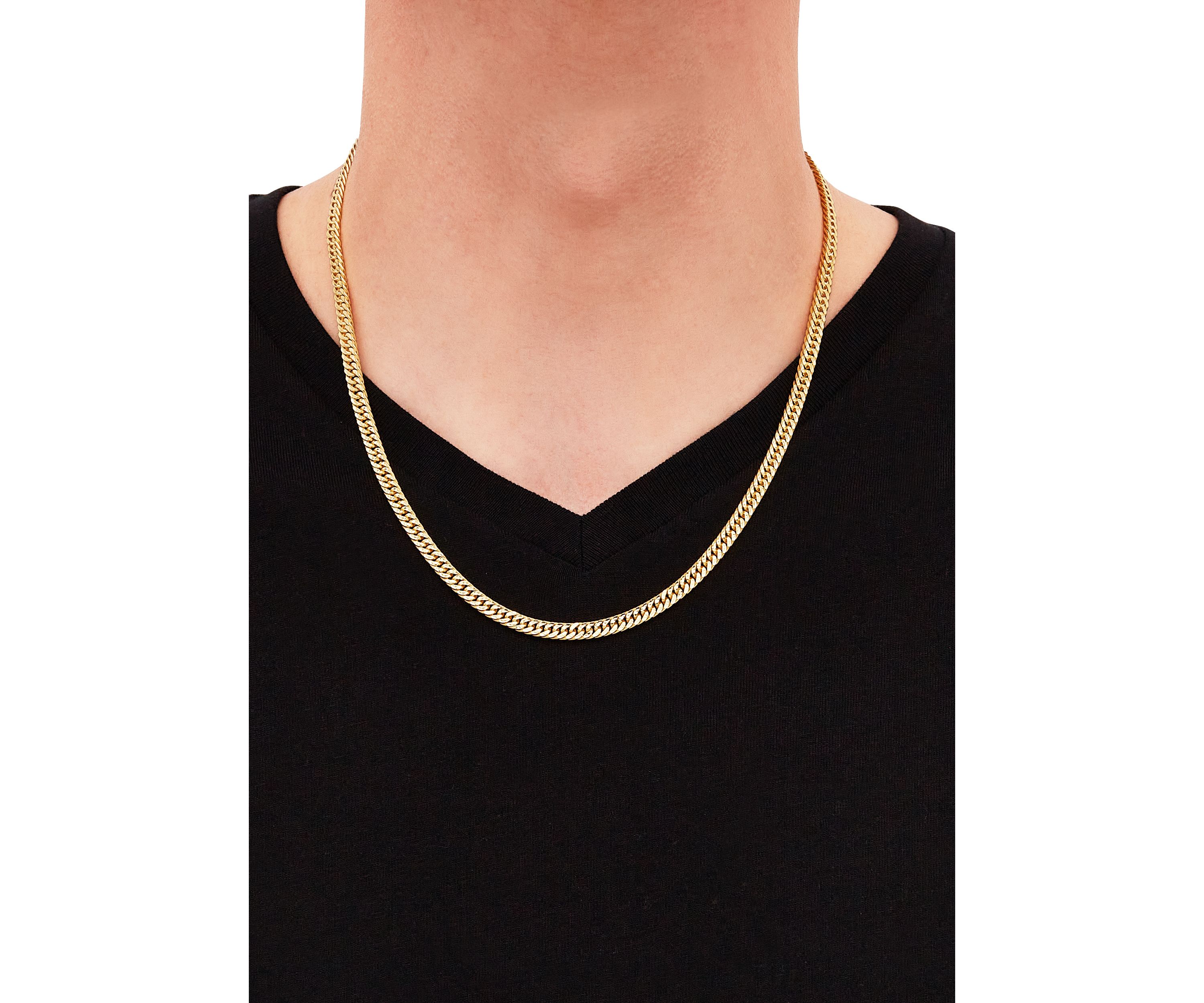 Cuban Chain Necklace in Sterling Silver