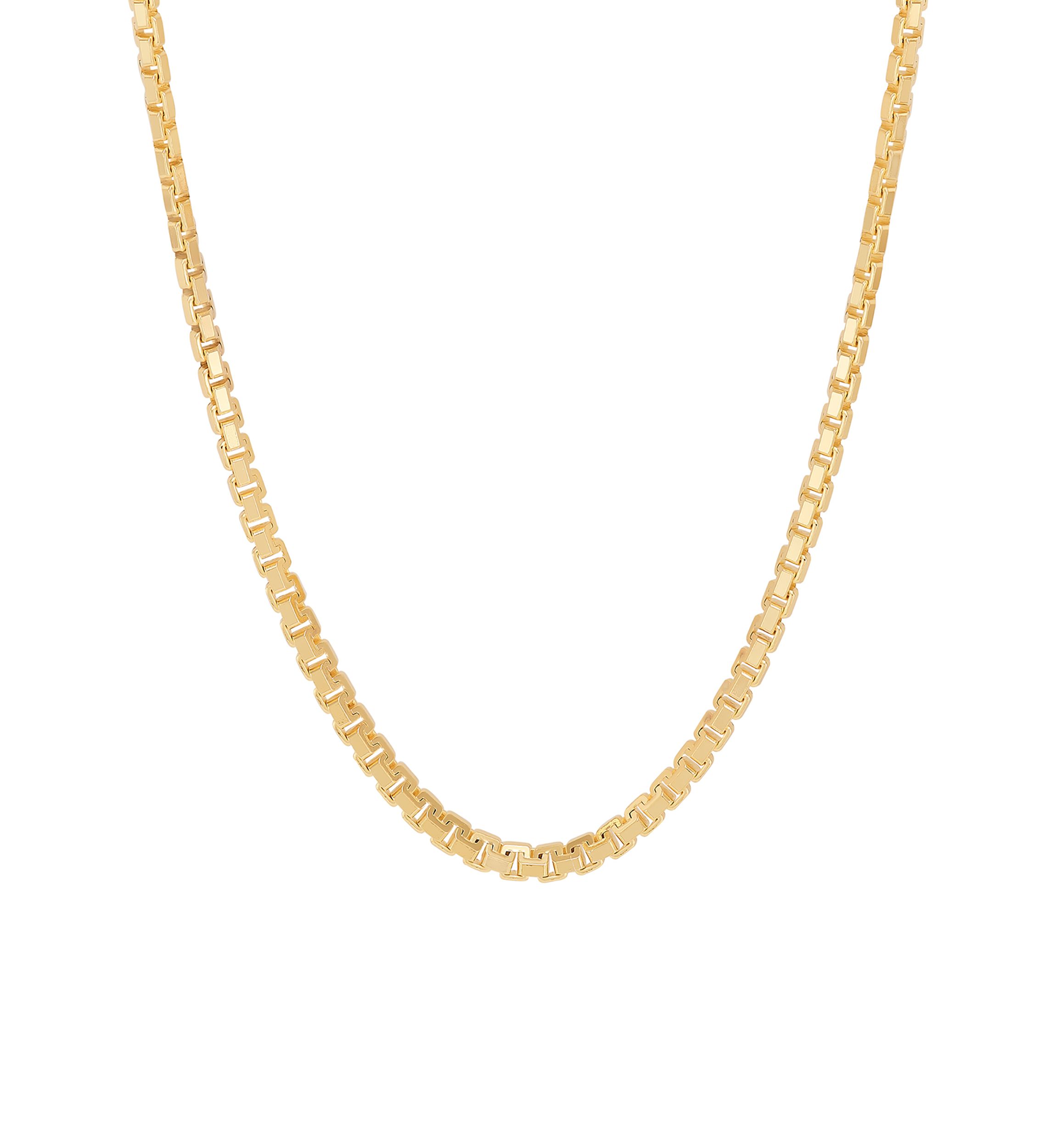 3.6 Millimeter Solid Box Chain in Sterling Silver