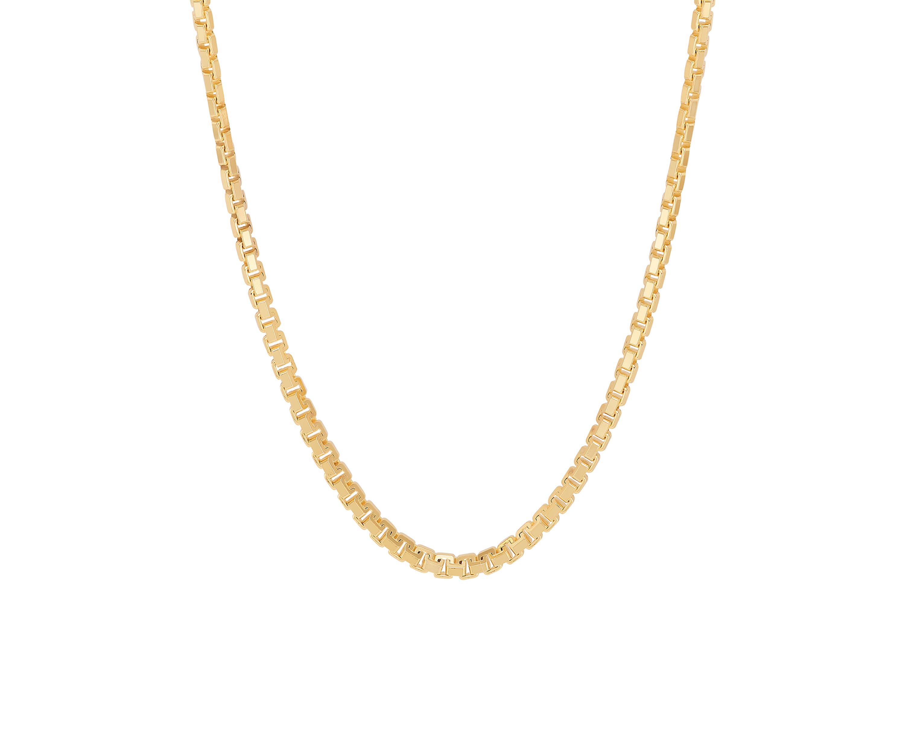 3.6 Millimeter Solid Box Chain in Sterling Silver