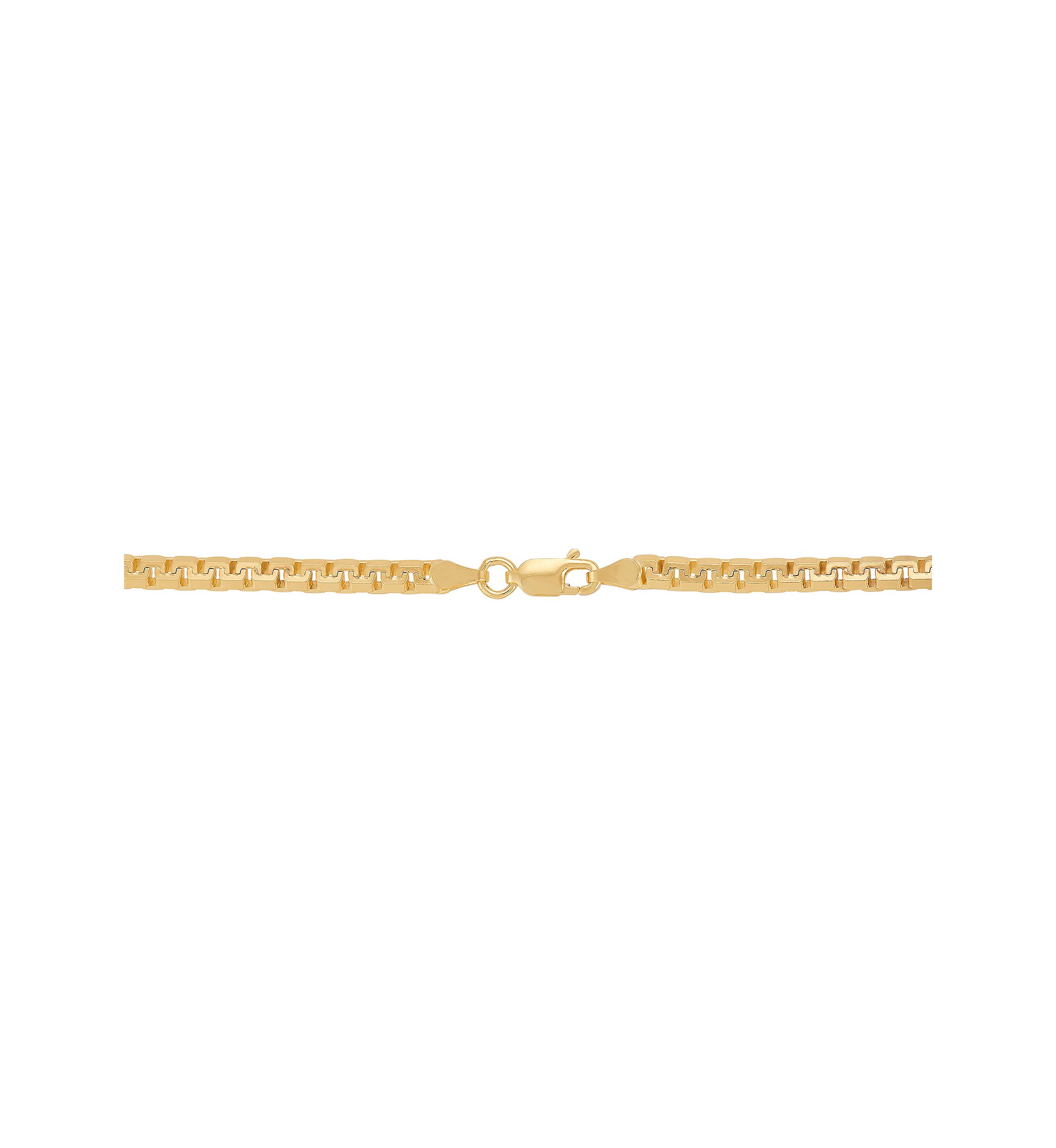 3.6 Millimeter Solid Box Chain in Sterling Silver