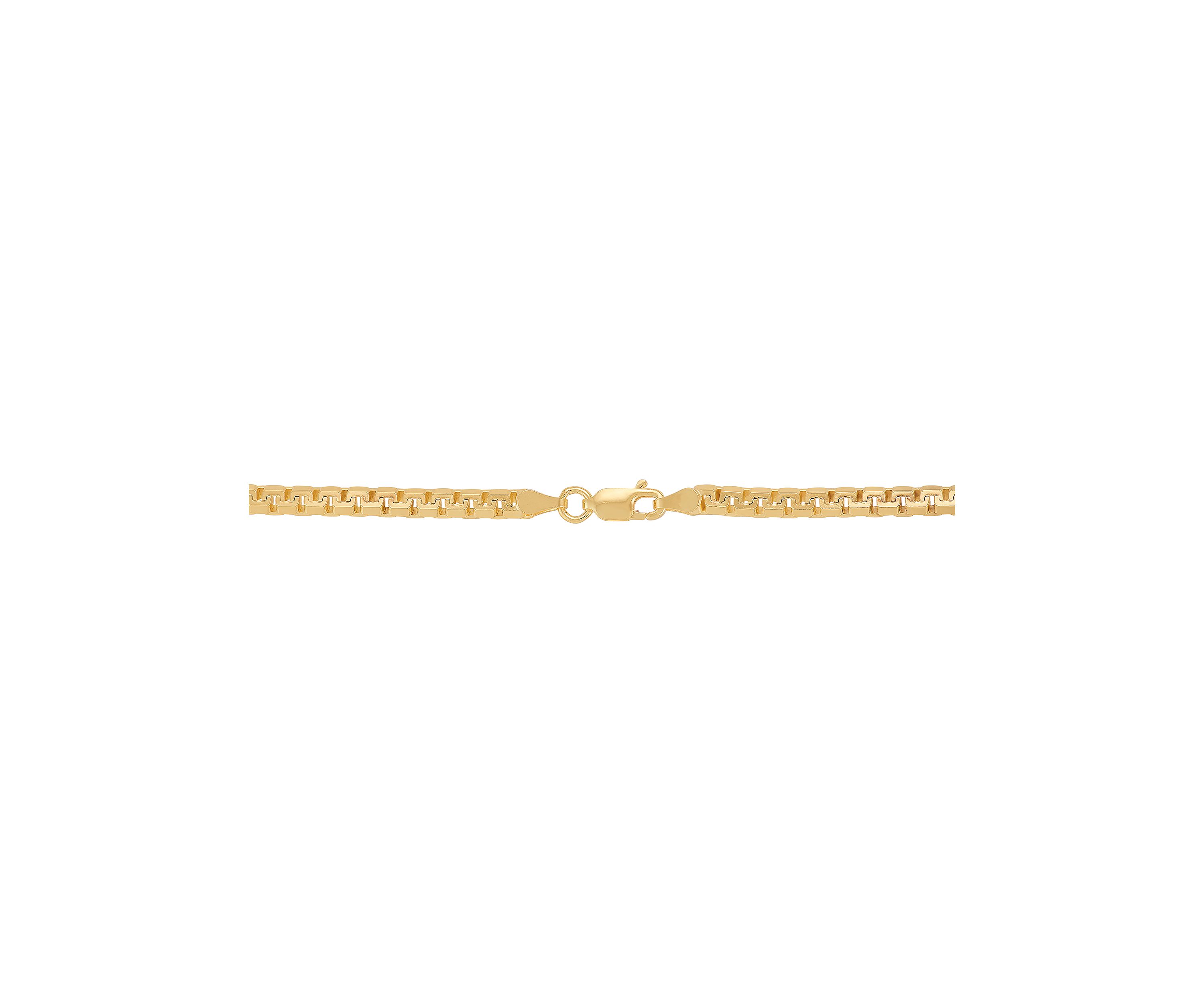 3.6 Millimeter Solid Box Chain in Sterling Silver