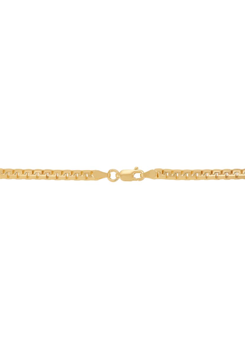 3.6 Millimeter Solid Box Chain in Sterling Silver