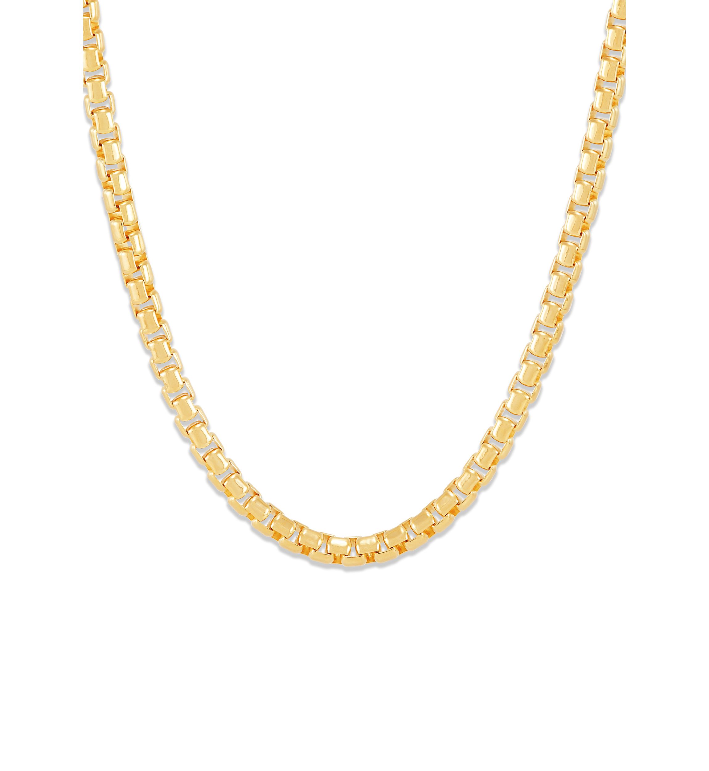 Half Round Wire Box Chain in Sterling Silver