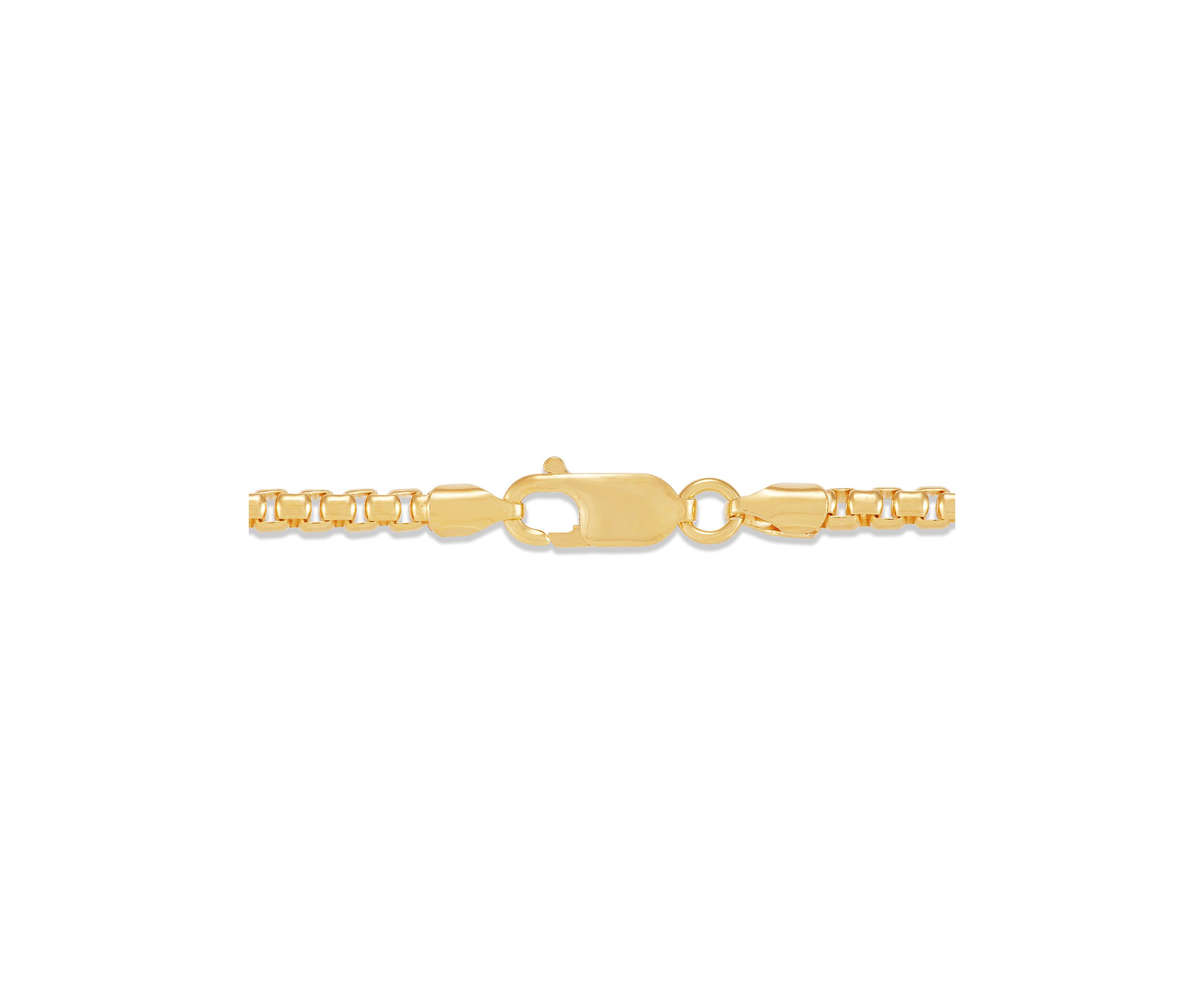 Half Round Wire Box Chain in Sterling Silver