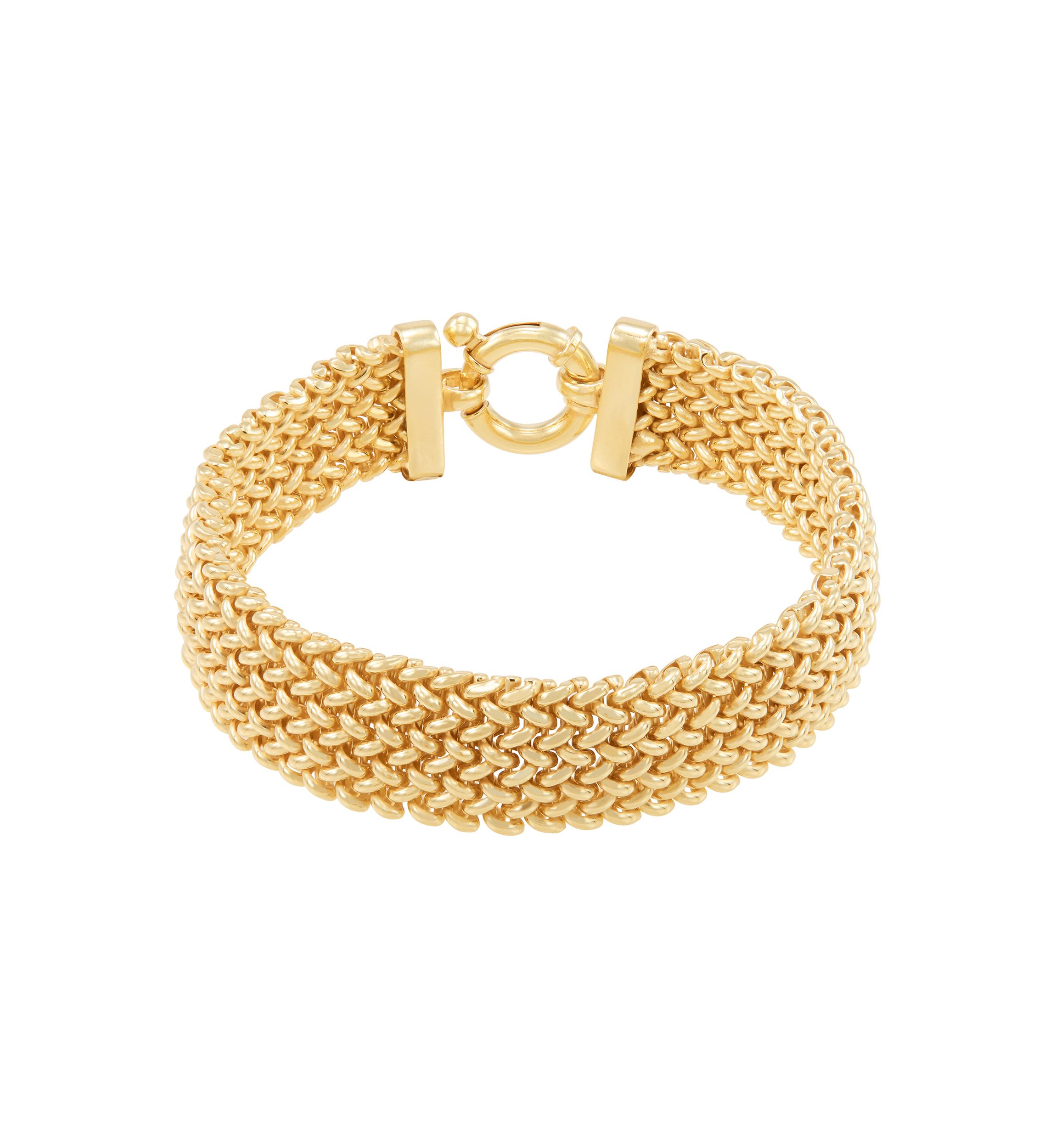 Hollow Domed Woven Bracelet