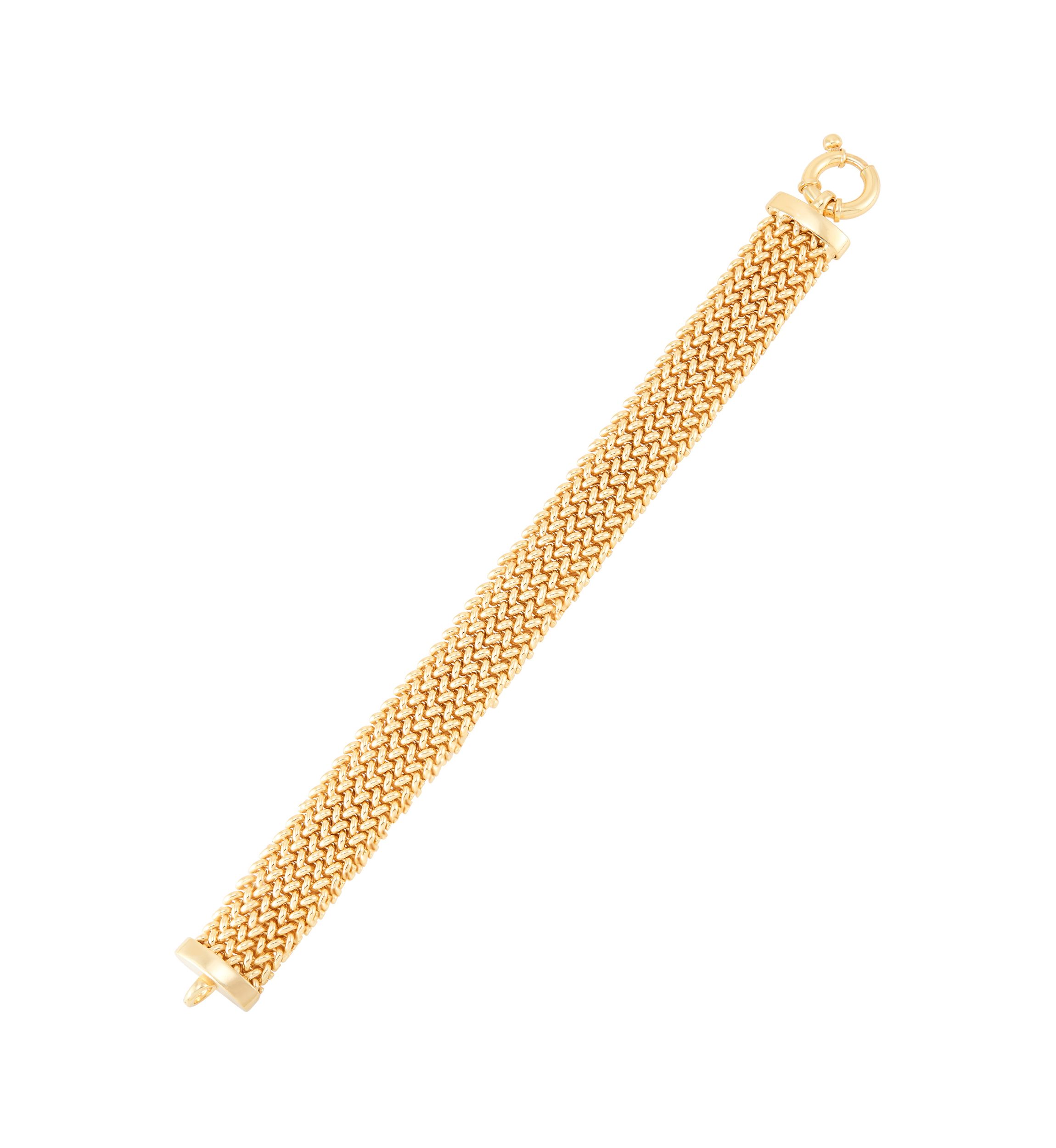 Hollow Domed Woven Bracelet