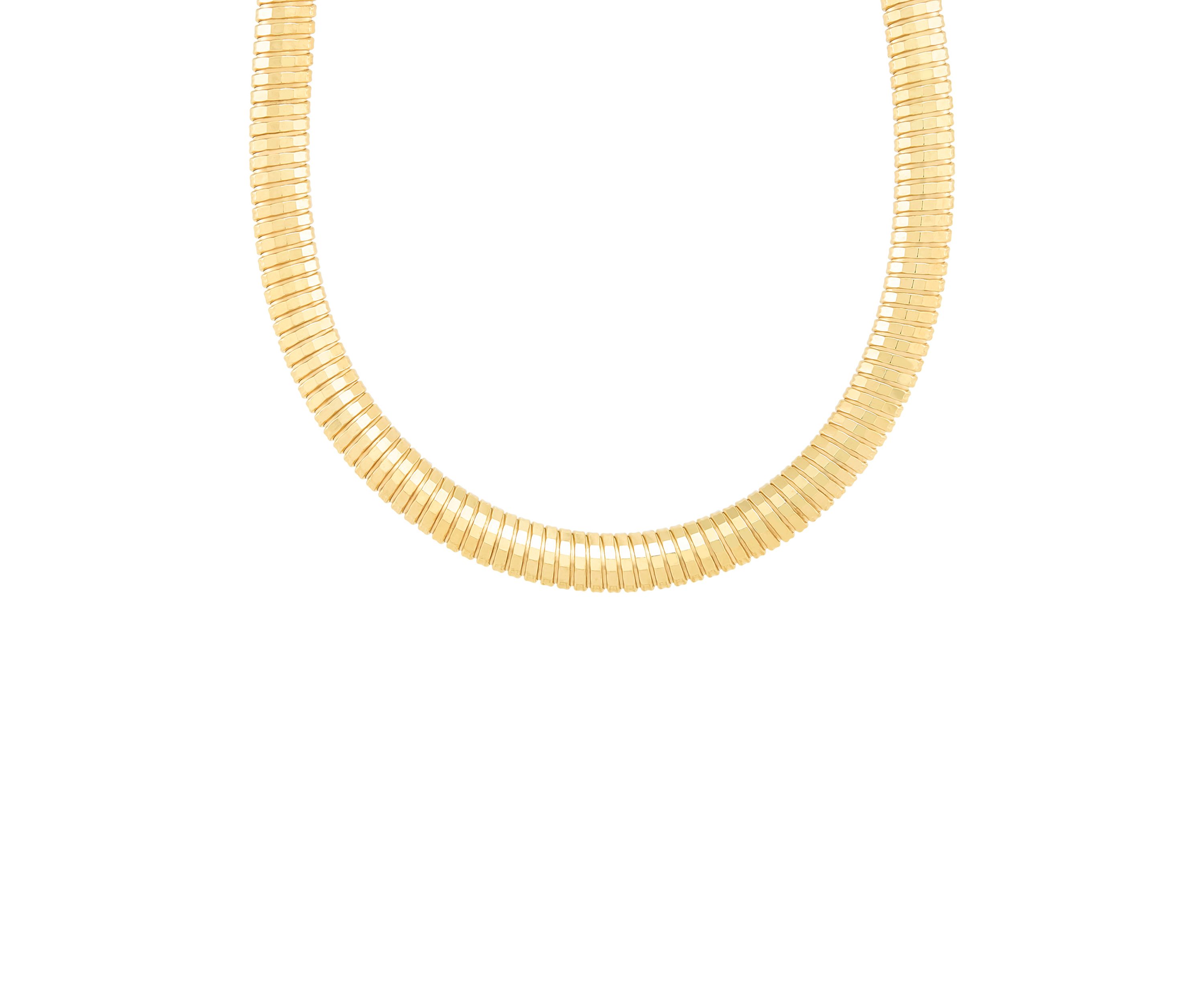 Heavy Hollow Tubogas Chain in Sterling Silver