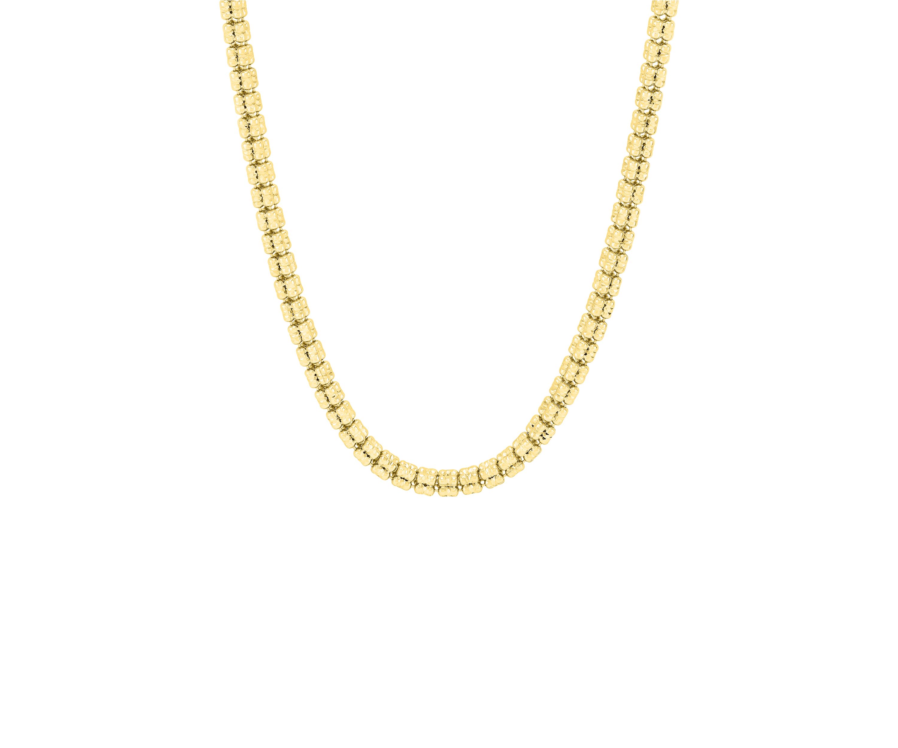 Double Decker Ice Chain in Sterling Silver